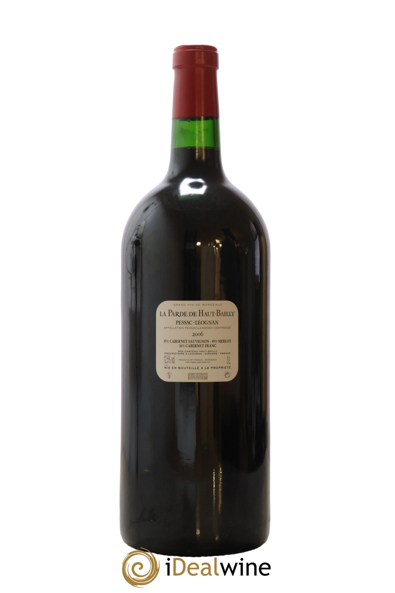 Haut Bailly II (Anciennement La Parde de Haut-Bailly) Second Vin 2006 - Lot de 1 double magnum - 2