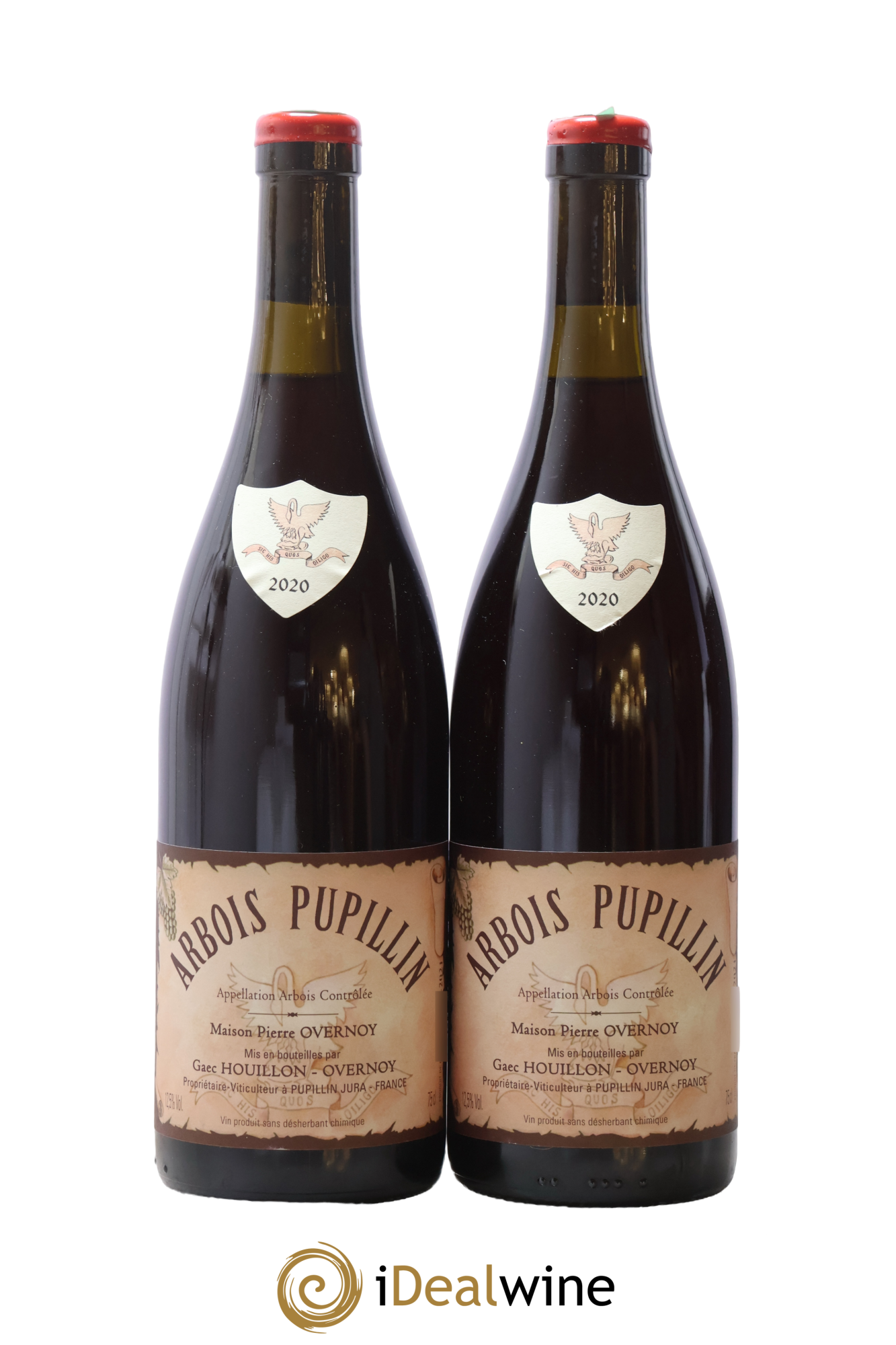 Arbois-Pupillin Poulsard (cire rouge) Overnoy-Houillon (Domaine) 2020 - Lot de 2 bouteilles - 0