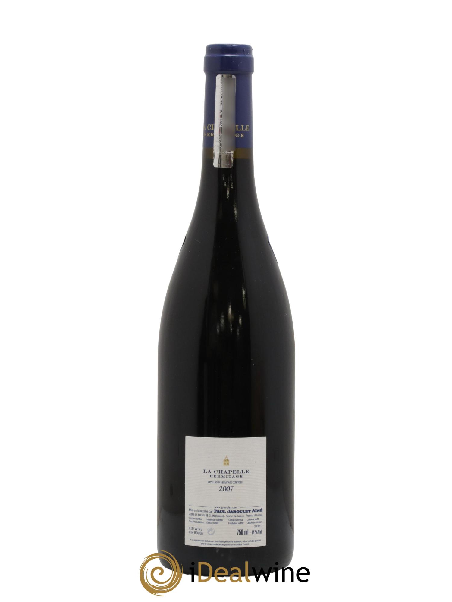 Hermitage La Chapelle Paul Jaboulet Ainé 2007 - Lot of 1 bottle - 1