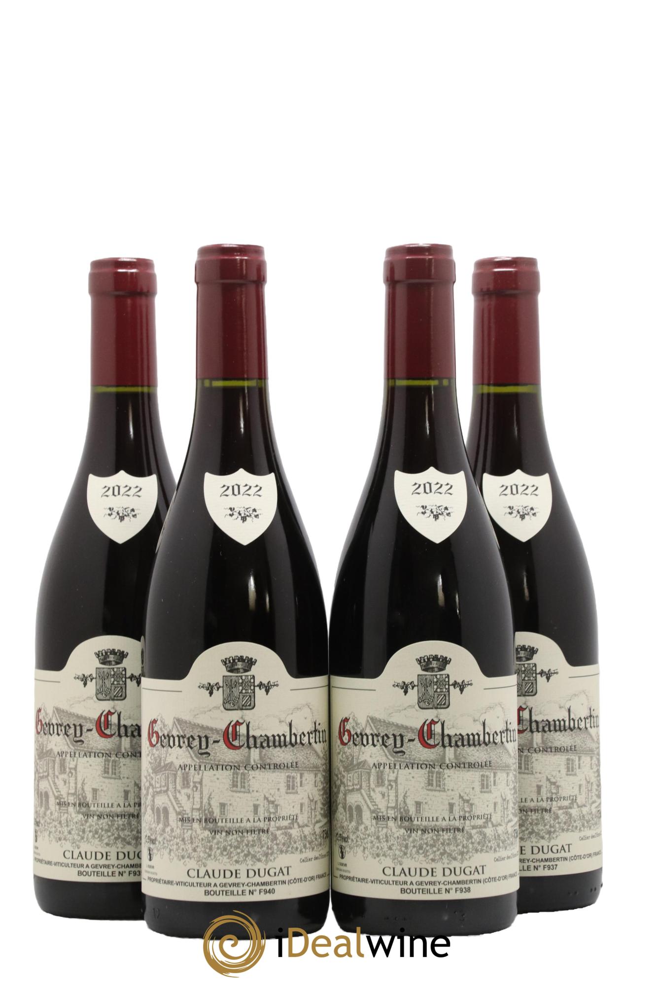Gevrey-Chambertin Claude Dugat 2022 - Lot de 4 bouteilles - 0