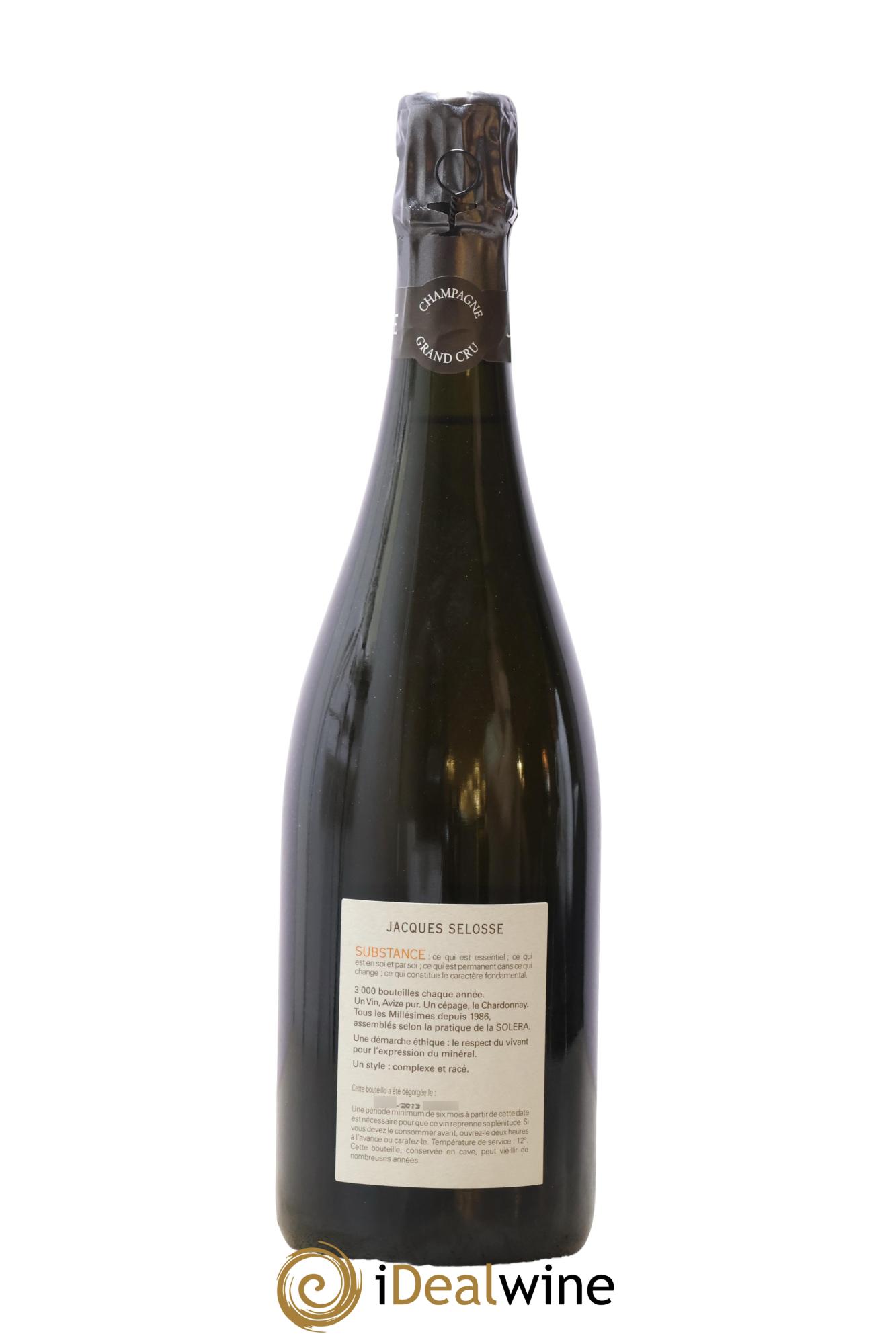 Substance Jacques Selosse - Lotto di 1 bottiglia - 1
