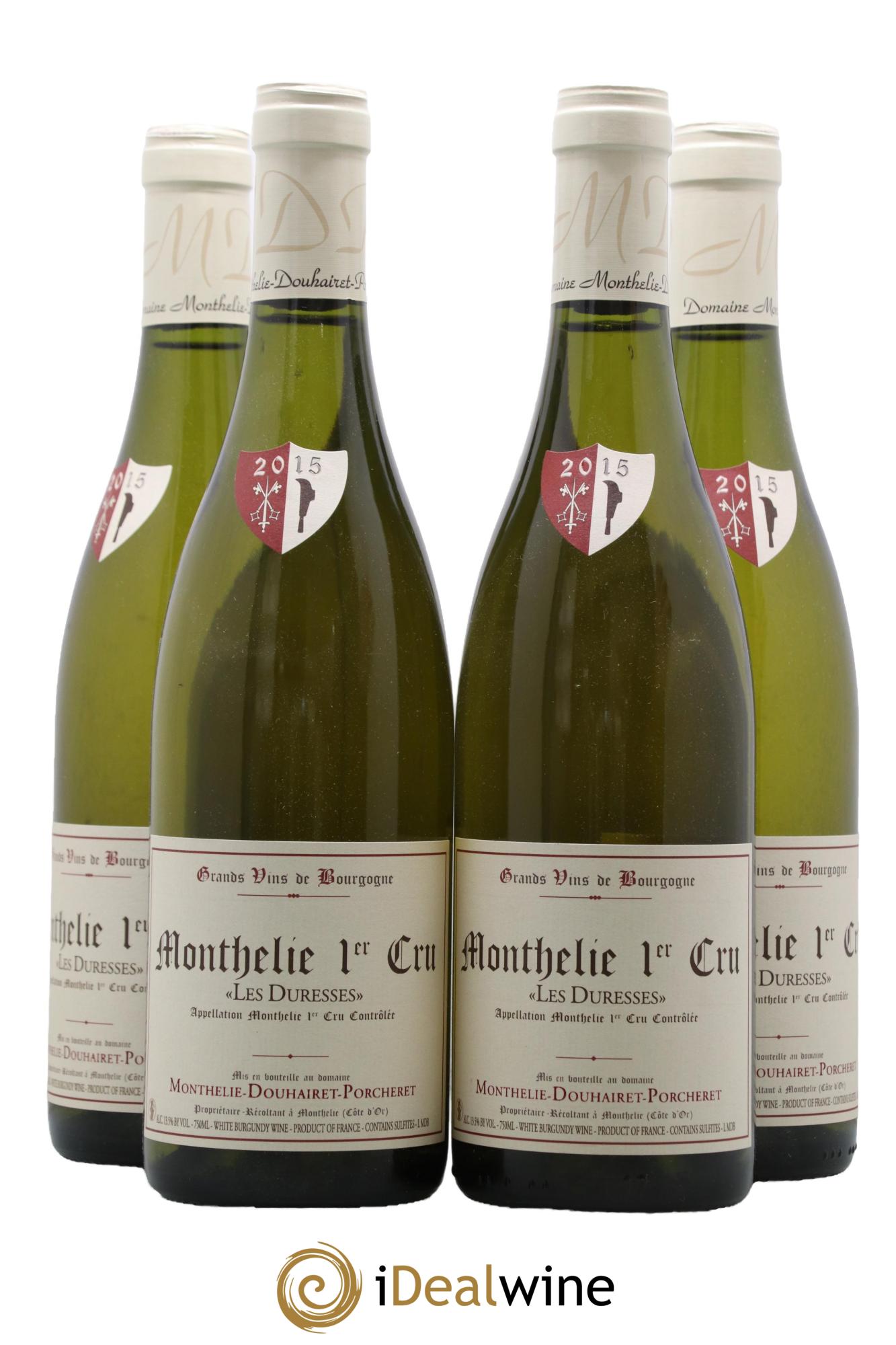 Monthélie 1er Cru Les Duresses Domaine Douhairet Porcheret 2015 - Lot de 4 bouteilles - 0