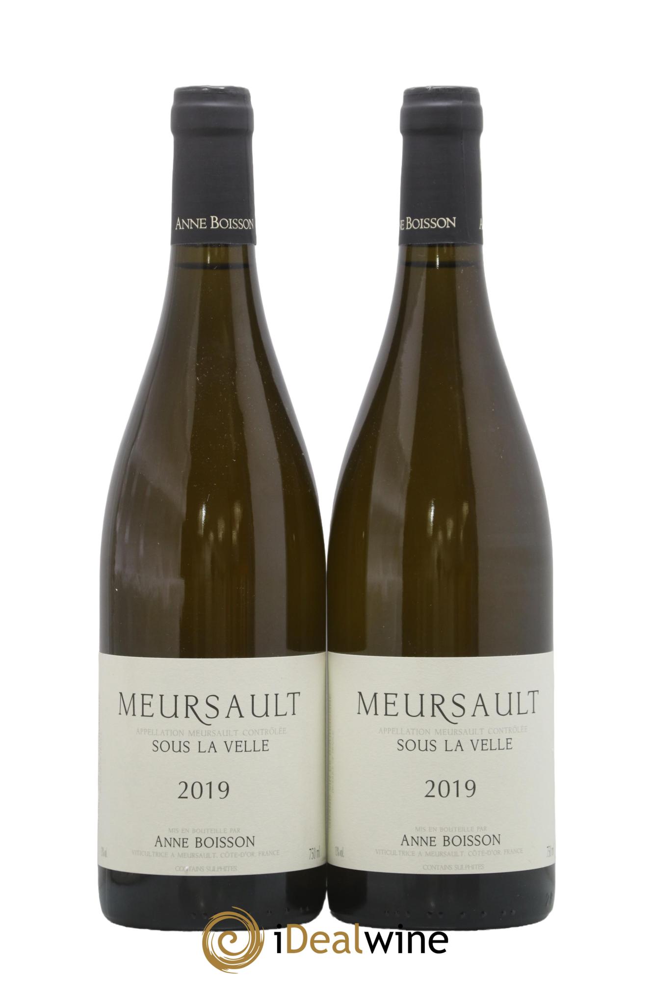 Meursault Sous la Velle Anne Boisson 2019 - Posten von 2 Flaschen - 0