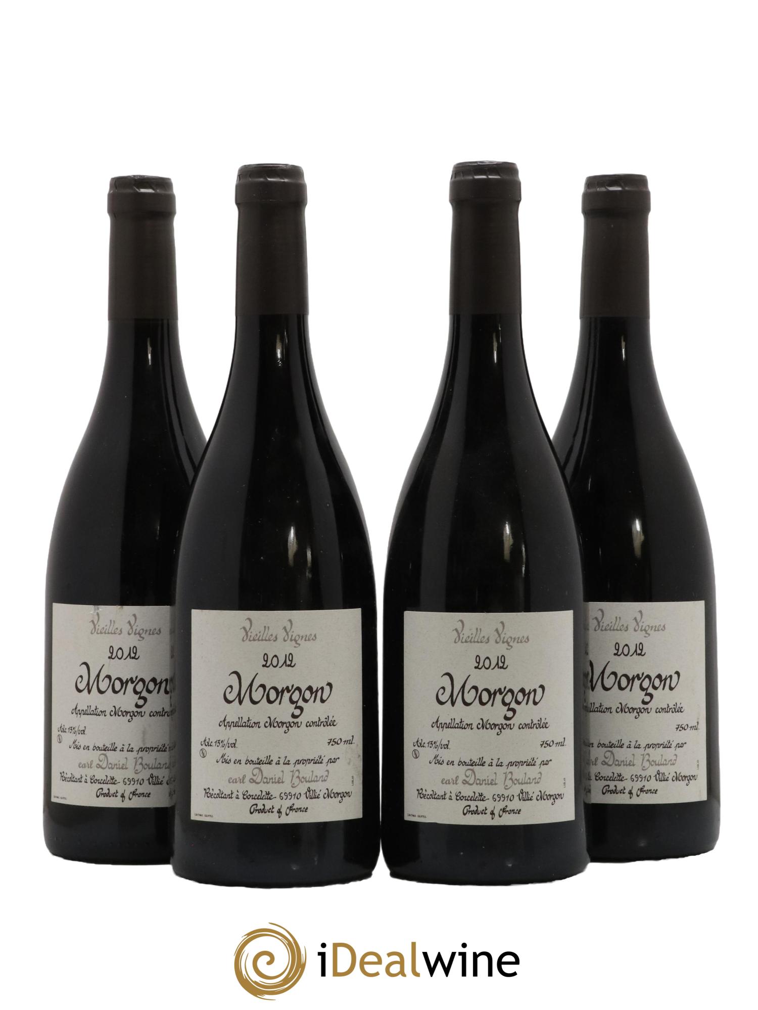 Morgon Vieilles Vignes Daniel Bouland (Domaine) 2012 - Lot de 4 bouteilles - 0