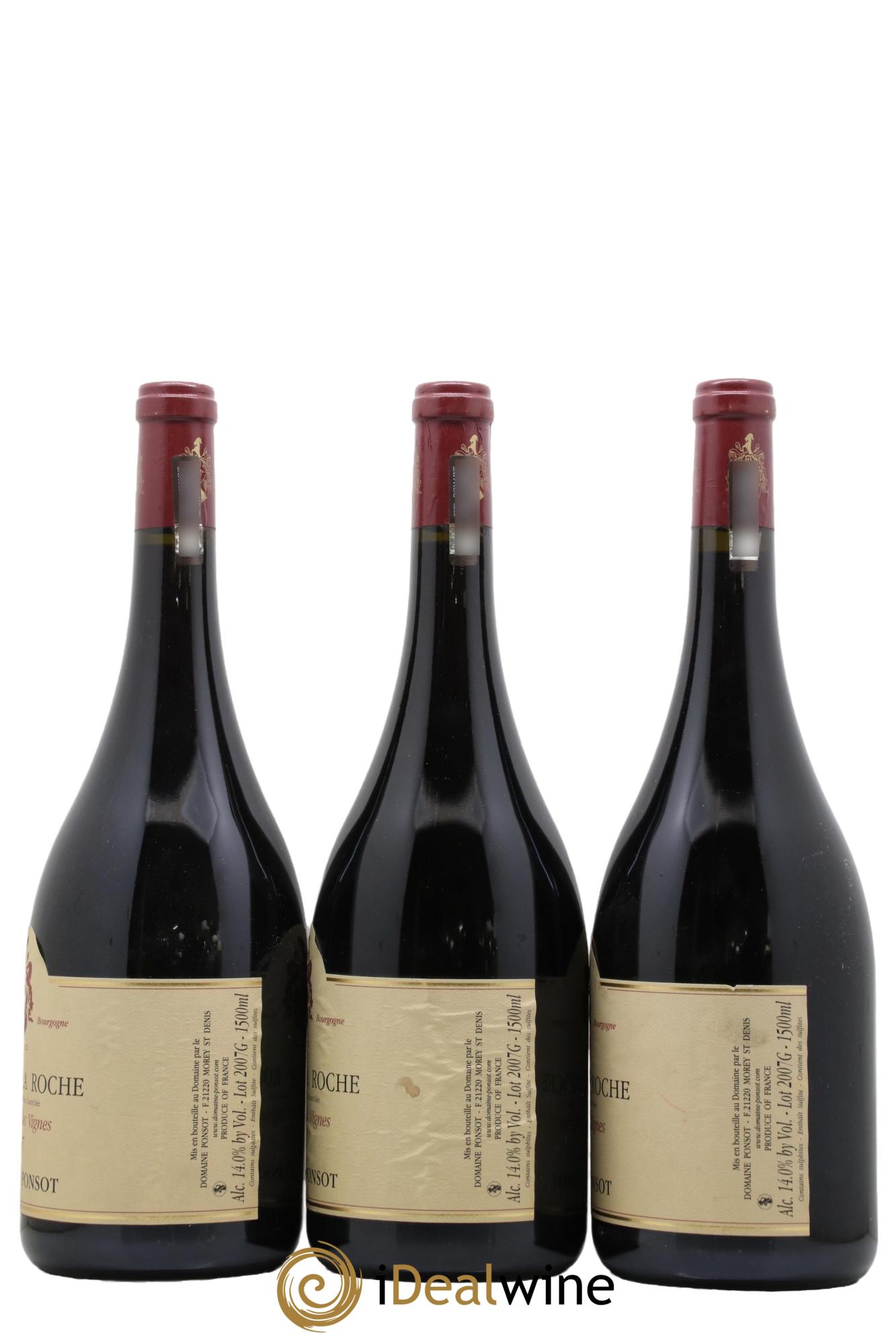Clos de la Roche Grand Cru Vieilles Vignes Ponsot (Domaine) 2007 - Lot de 3 magnums - 2
