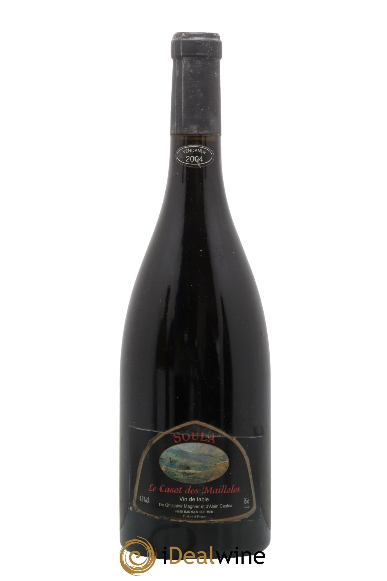 Vin de France Soula Le Casot des Mailloles 2004 - Lot de 1 bouteille - 0