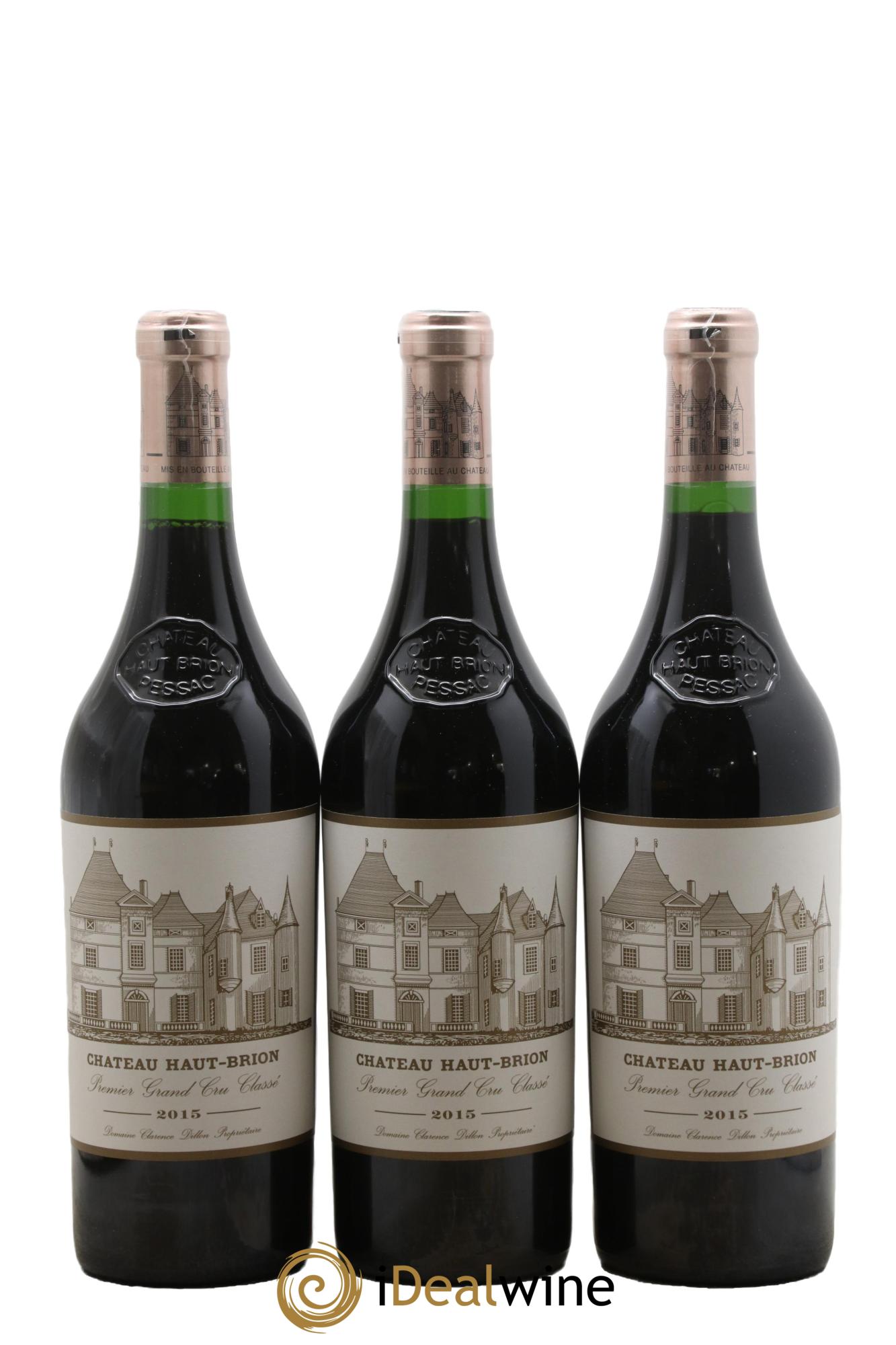 Château Haut Brion 1er Grand Cru Classé 2015 - Lot of 3 bottles - 0