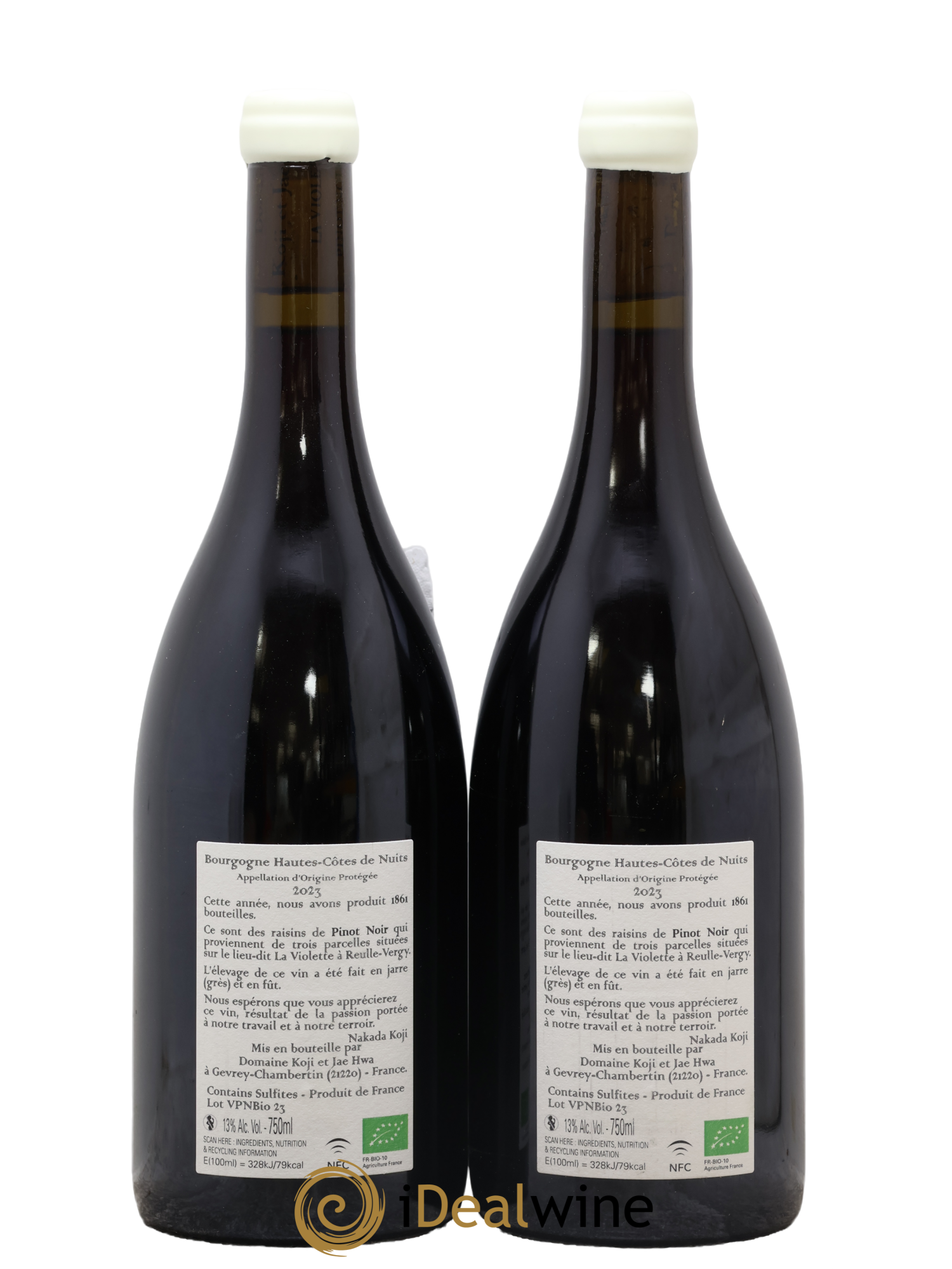 Bourgogne La Violette Pinot Noir Koji et Jae Hwa 2023 - Lot de 2 bouteilles - 1