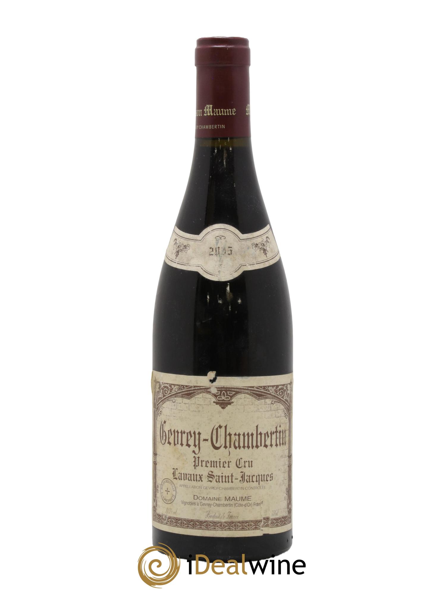 Gevrey-Chambertin 1er Cru Lavaux Saint Jacques Maume (Domaine) 2005 - Lot de 1 bouteille - 0