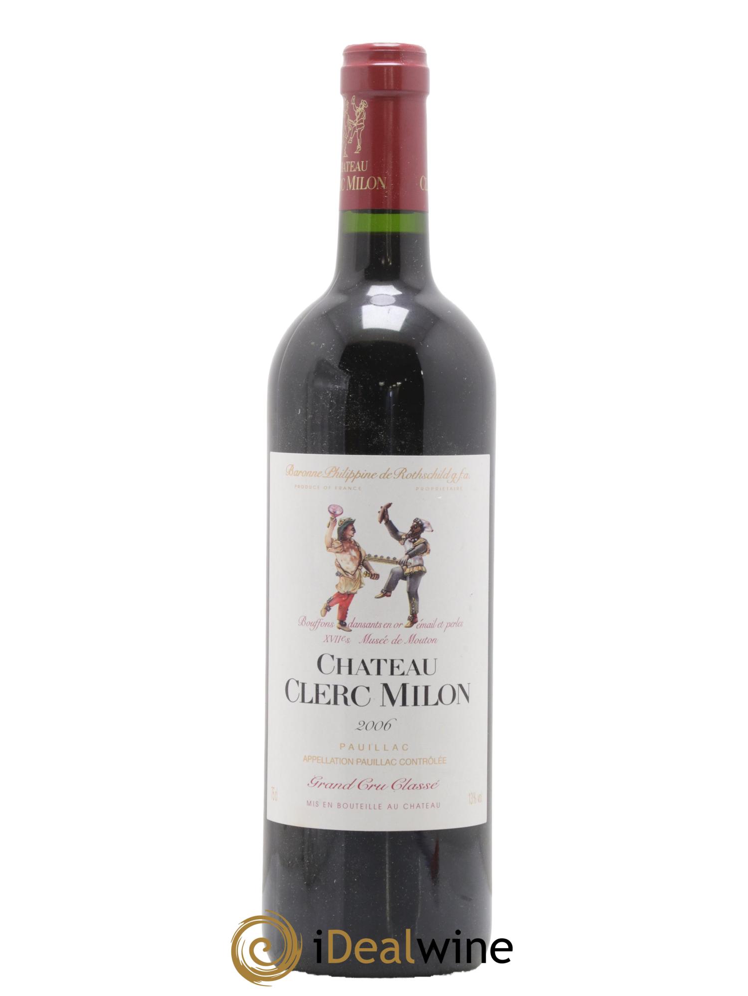 Château Clerc Milon 5ème Grand Cru Classé 2006 - Lot de 1 bouteille - 0