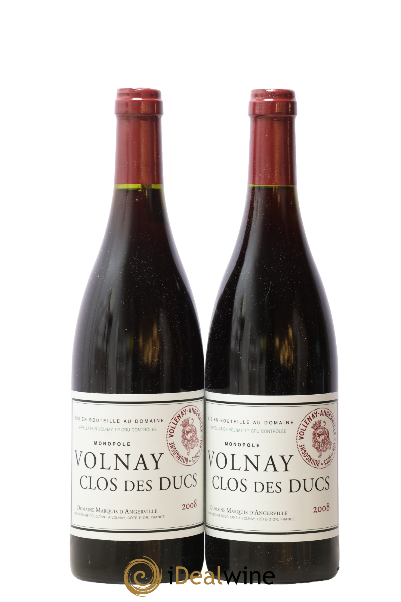 Volnay 1er Cru Clos des Ducs Marquis d'Angerville (Domaine) 2008 - Lot de 2 bouteilles - 0