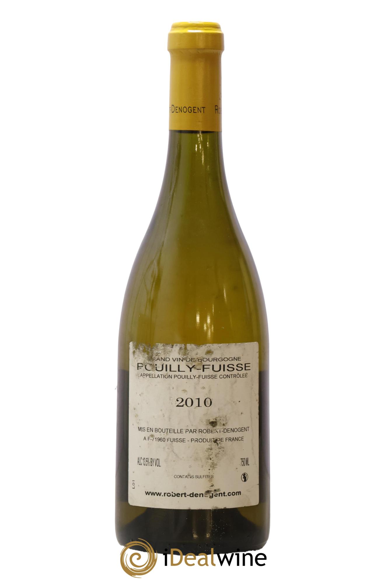 Pouilly-Fuissé Les Carrons Vieilles Vignes Robert Denogent (Domaine) 2010 - Lot de 1 bouteille - 1