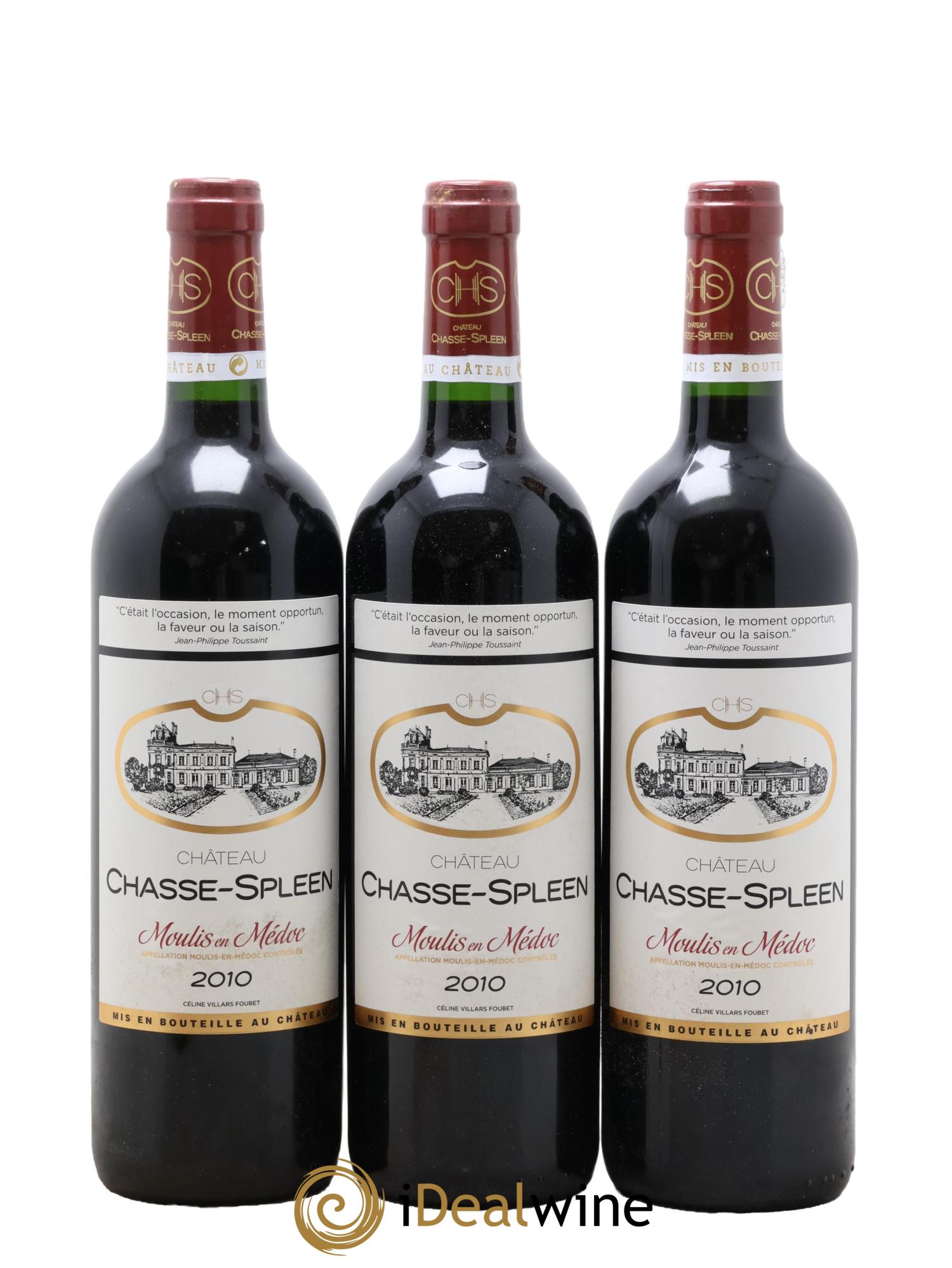 Château Chasse Spleen  2010 - Lot of 12 bottles - 4
