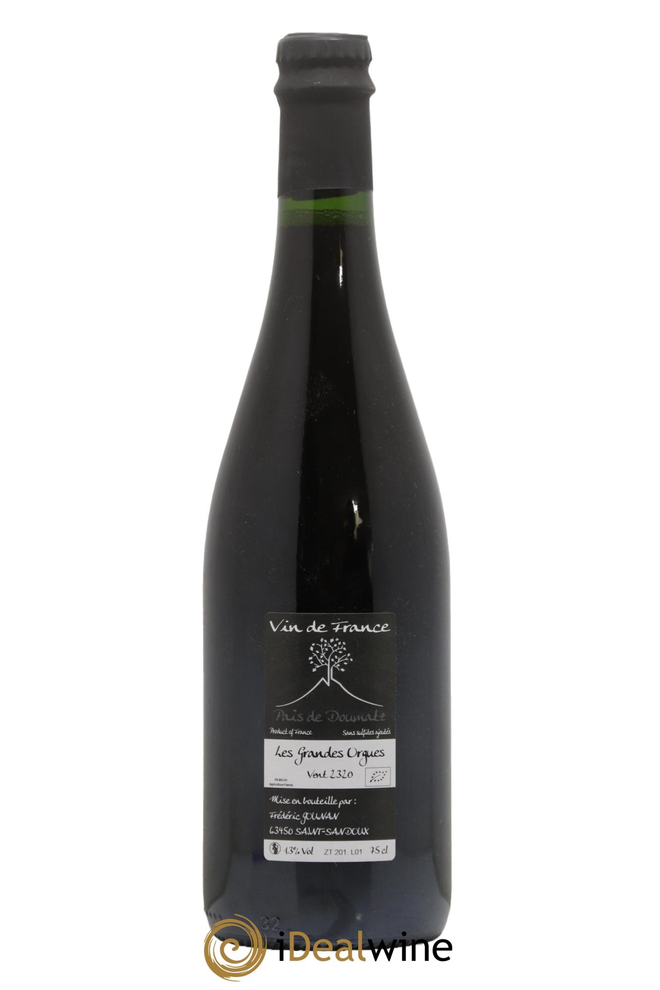 Vin de France Les Grandes Orgues Vignoble de l'Arbre Blanc 2020 - Posten von 1 Flasche - 1