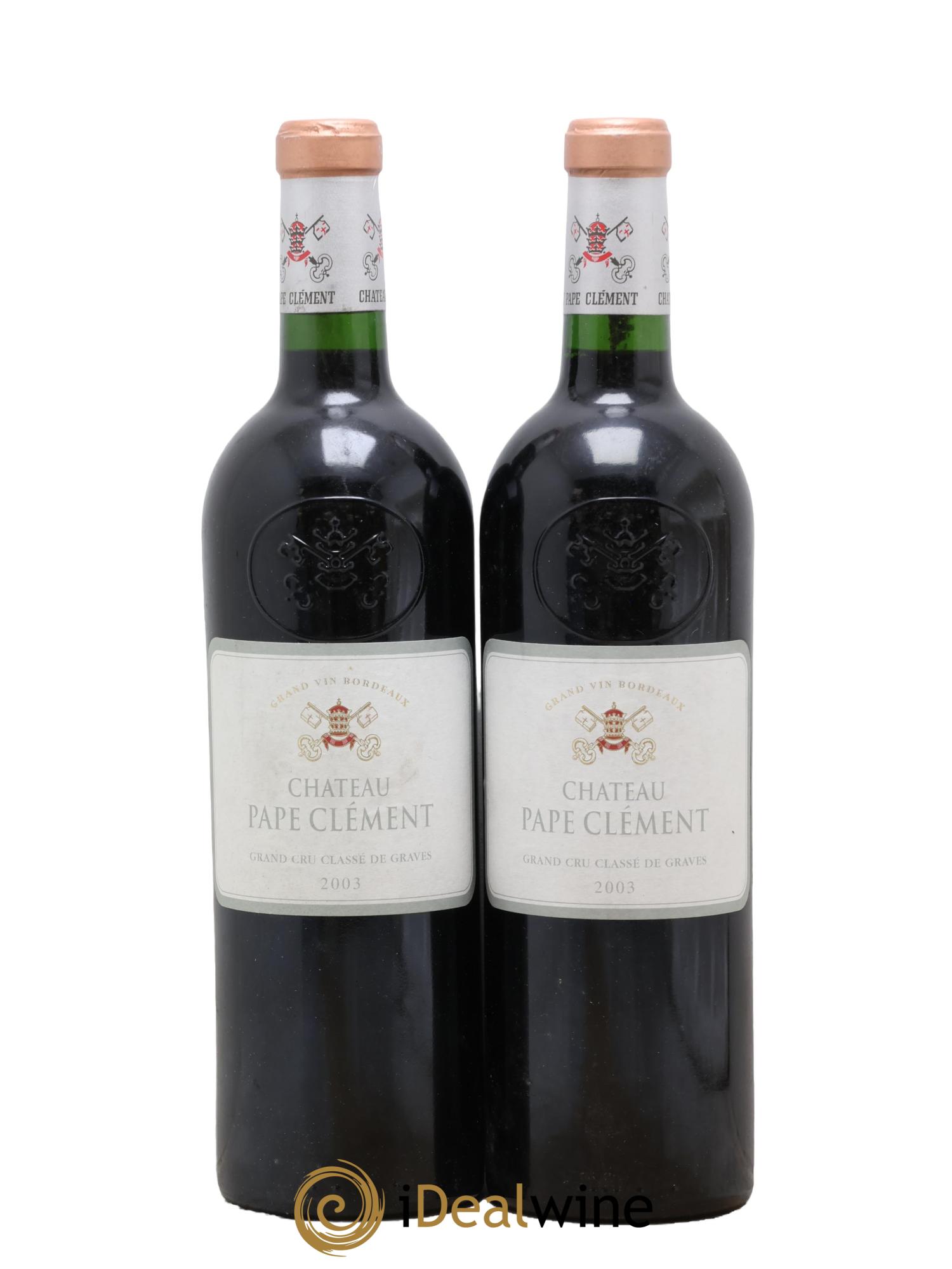 Château Pape Clément Cru Classé de Graves 2003 - Lot de 2 bouteilles - 0