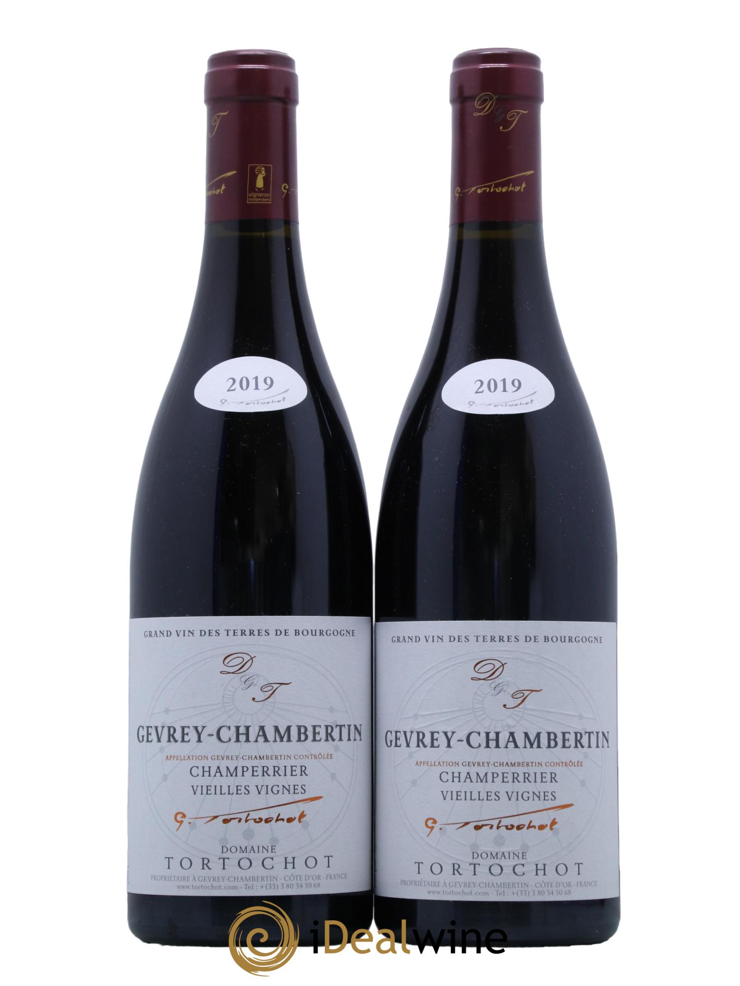 Gevrey-Chambertin Champerrier Vieilles Vignes Tortochot 2019 - Lot de 2 bouteilles - 0