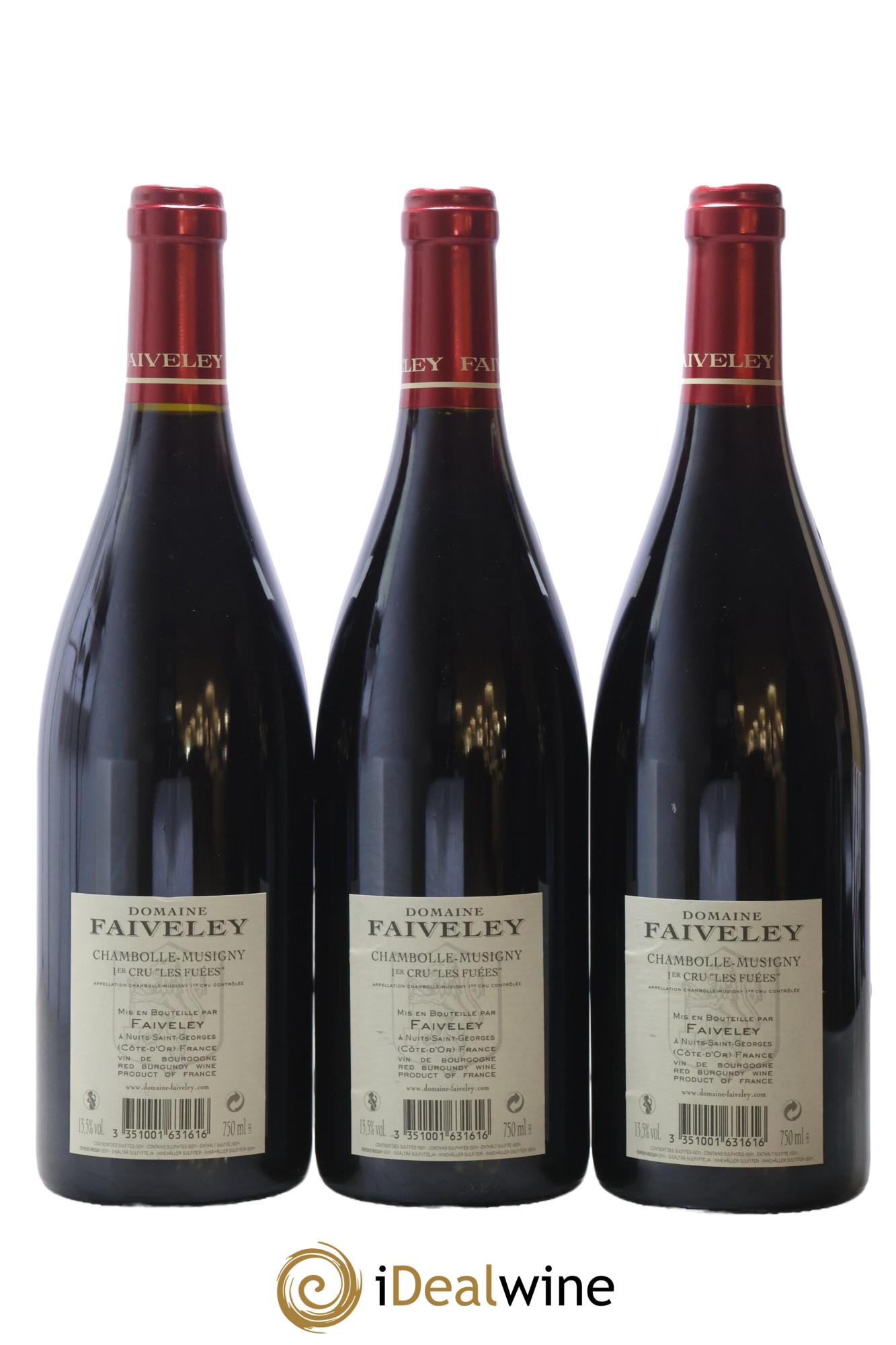 Chambolle-Musigny 1er Cru Les Fuées Faiveley 2016 - Lot de 3 bouteilles - 1