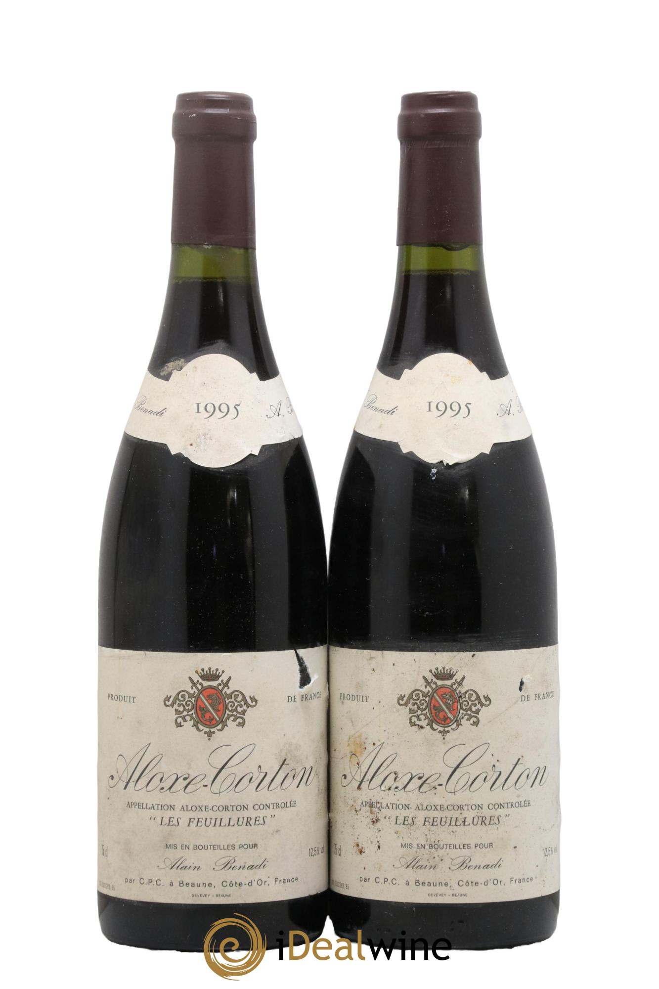 Aloxe-Corton Les Feuillures Alain Benadi 1995 - Posten von 2 Flaschen - 0
