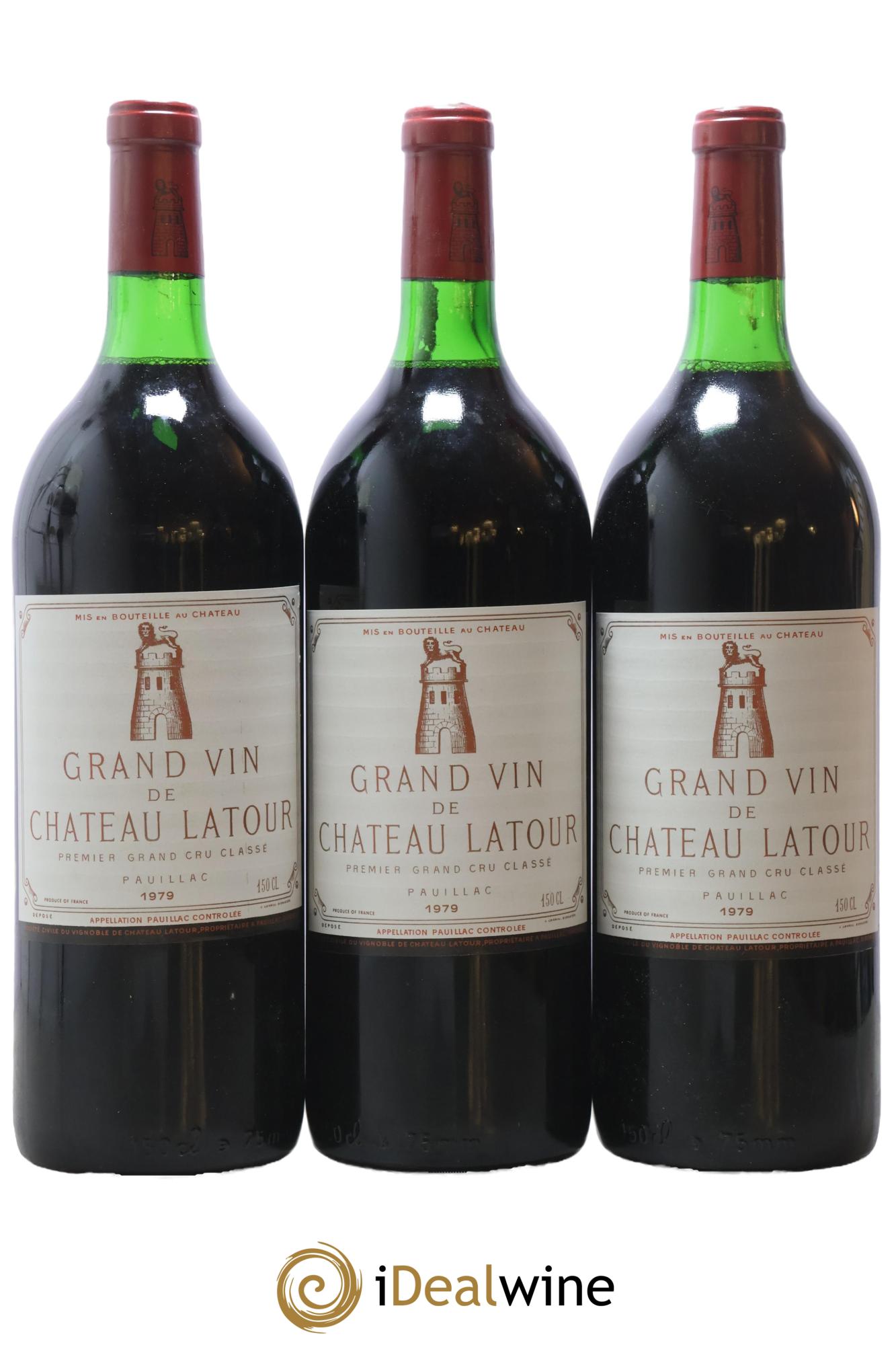 Château Latour 1er Grand Cru Classé 1979 - Lot de 3 magnums - 0