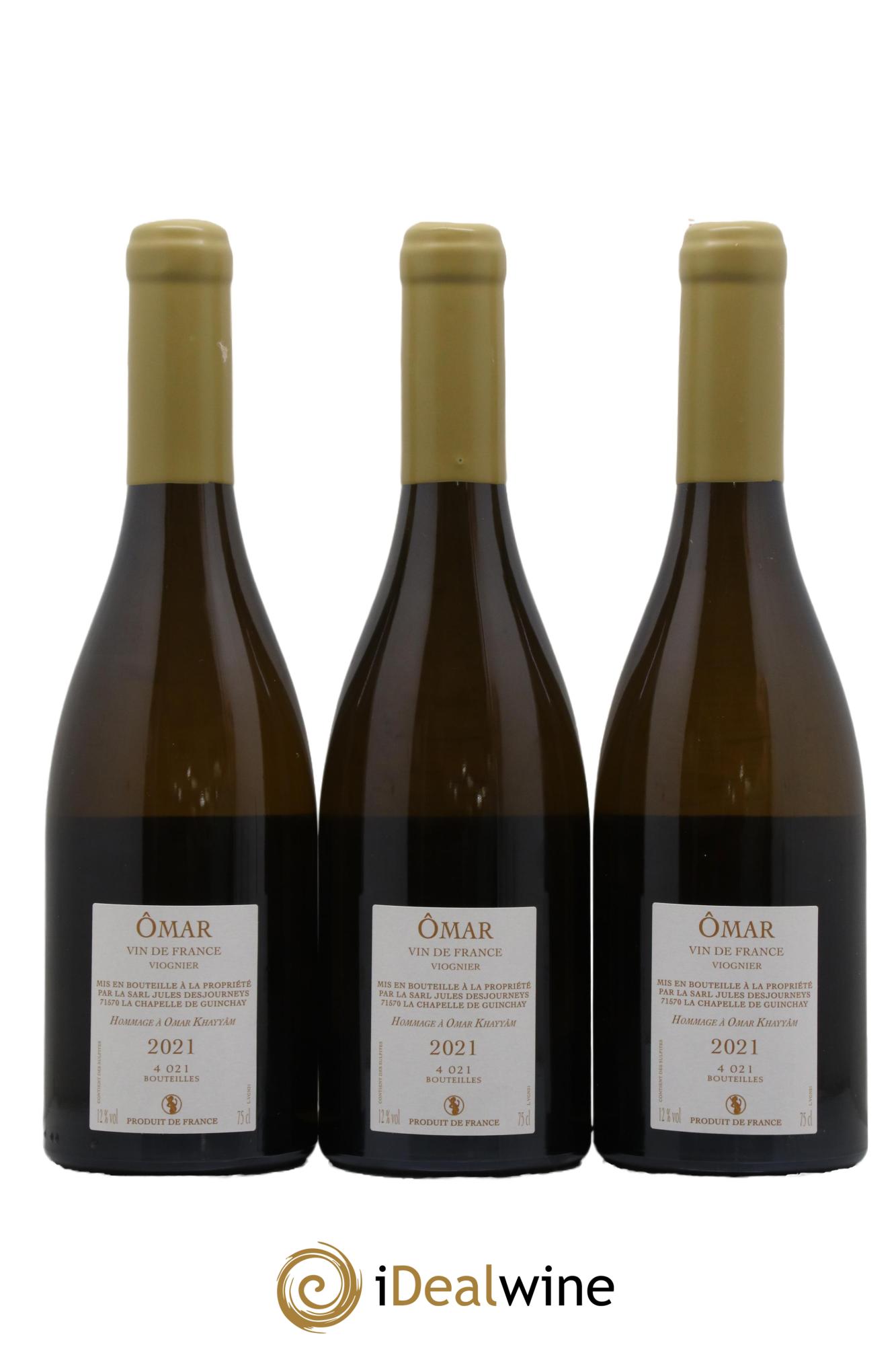 Vin de France Omar Jules Desjourneys 2021 - Lot de 3 bouteilles - 1