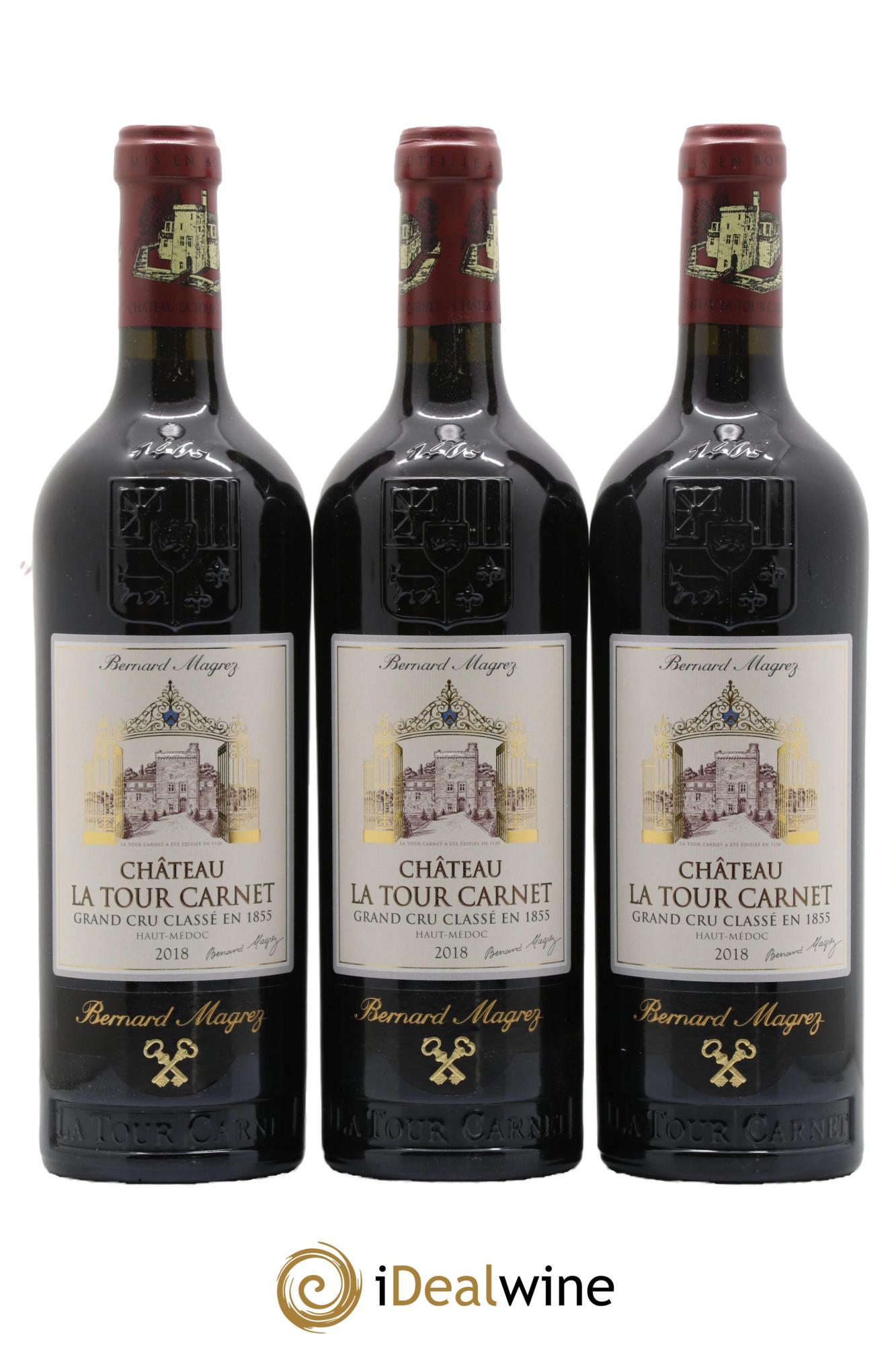 Château la Tour Carnet 4ème Grand Cru Classé 2018 - Lot of 6 bottles - 2