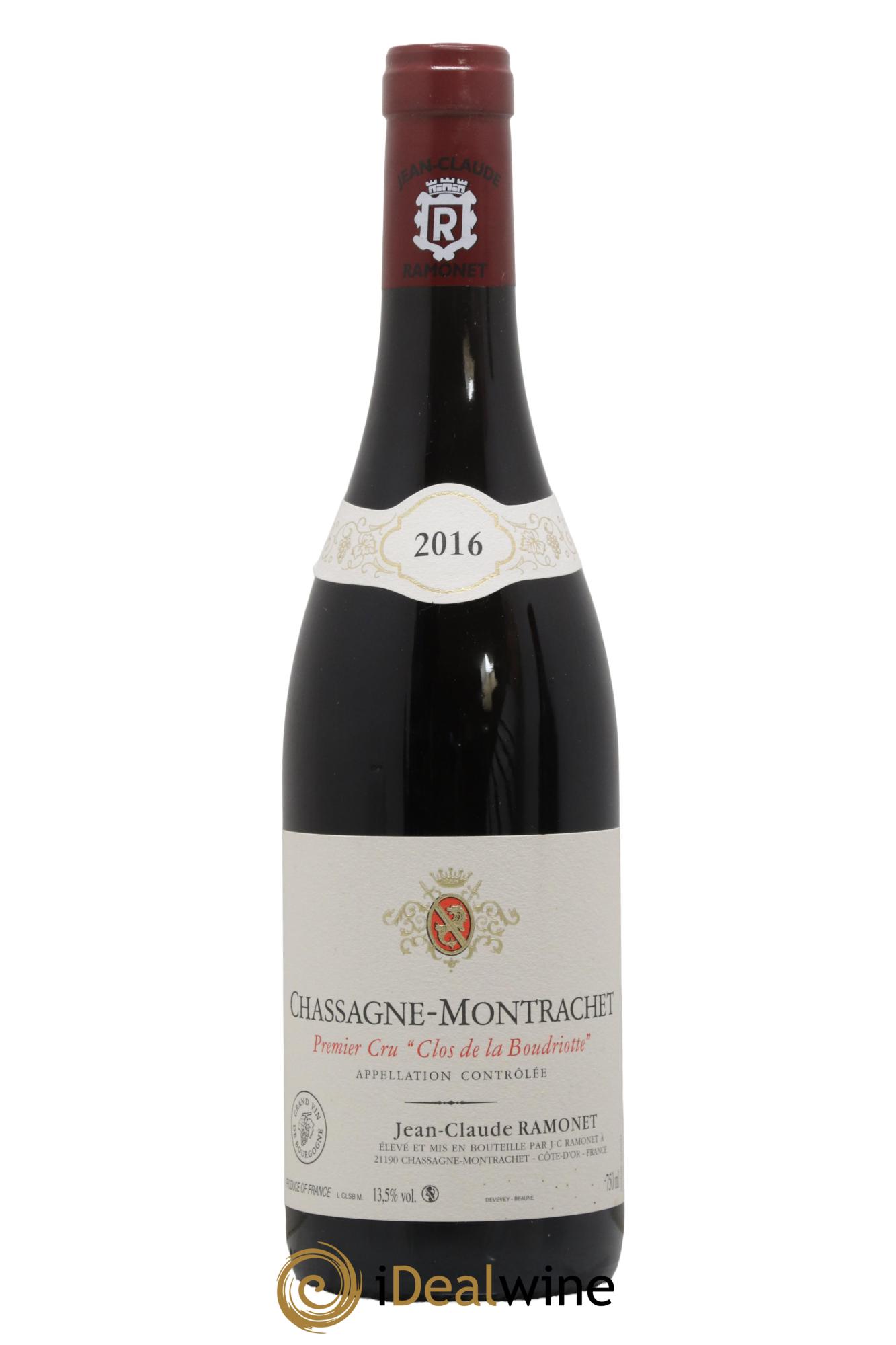 Chassagne-Montrachet 1er Cru Clos de la Boudriotte Ramonet (Domaine) 2016 - Lot de 1 bouteille - 0