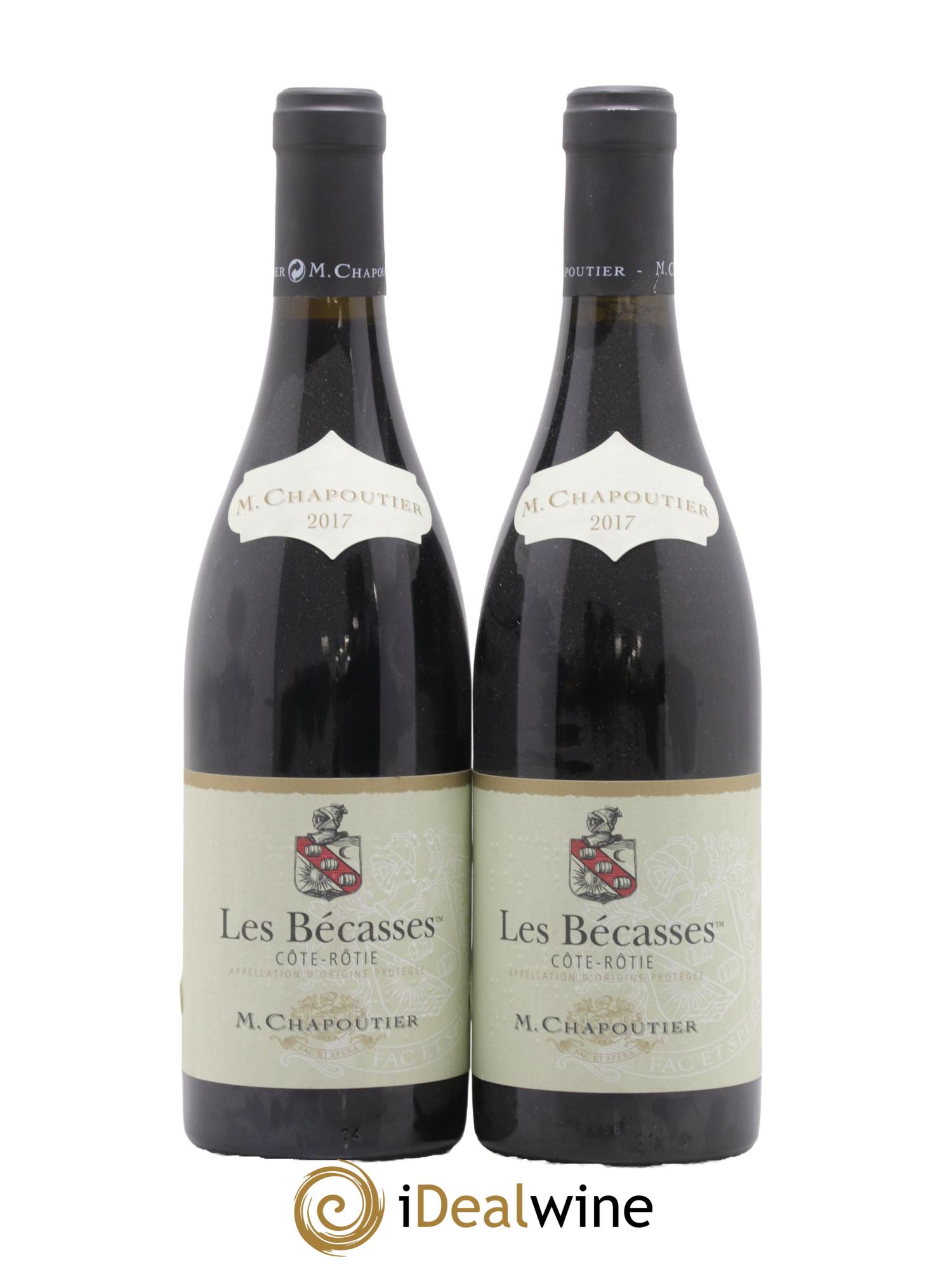 Côte-Rôtie Les Bécasses Chapoutier 2017 - Posten von 2 Flaschen - 0