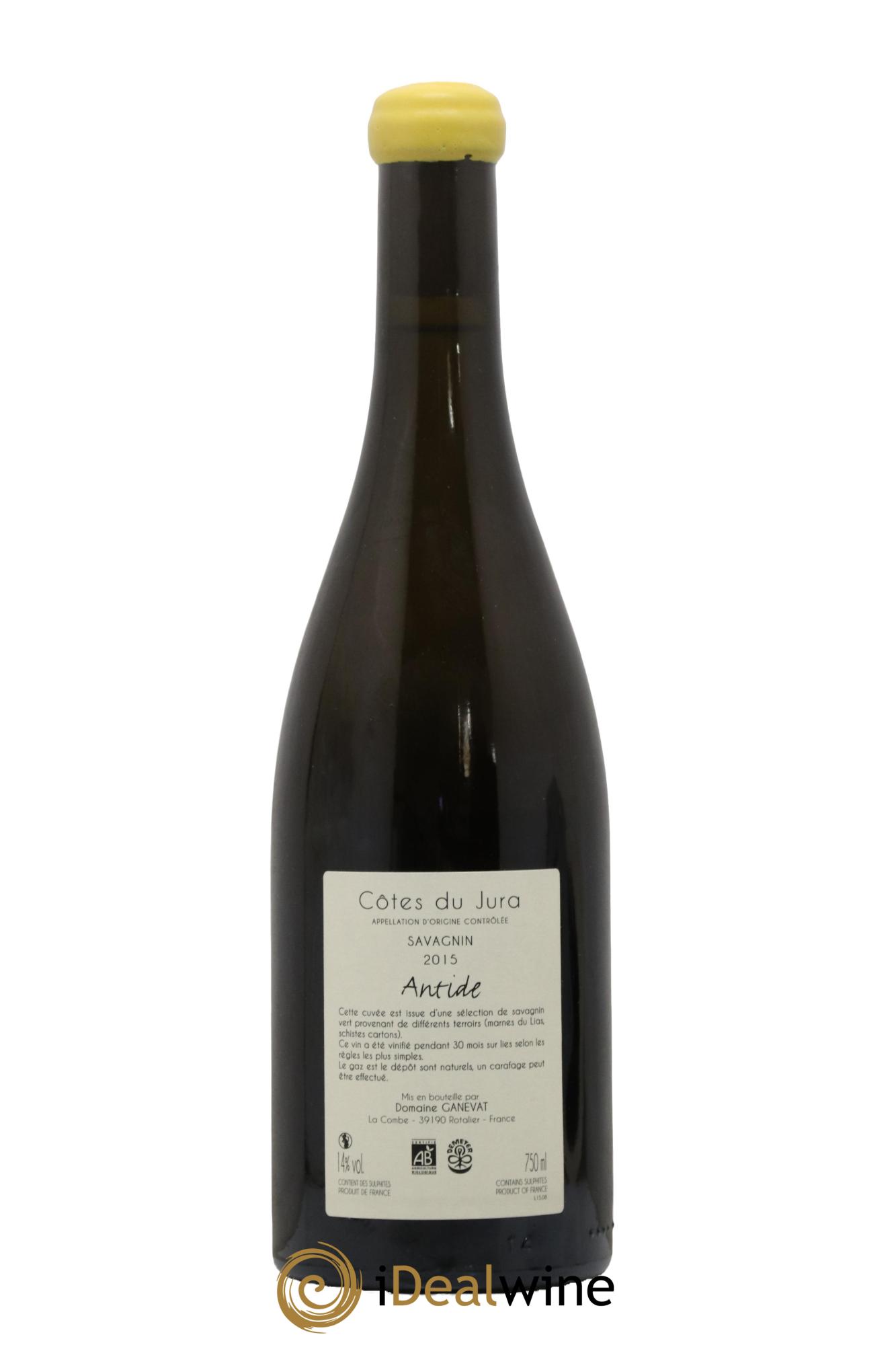 Côtes du Jura Savagnin Antide Jean-François Ganevat (Domaine) 2015 - Lot de 1 bouteille - 1