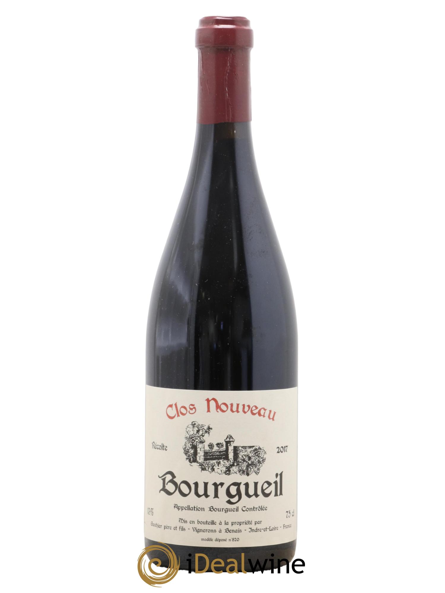 Bourgueil Clos Nouveau Domaine du Bel Air 2017 - Lot de 1 bouteille - 0