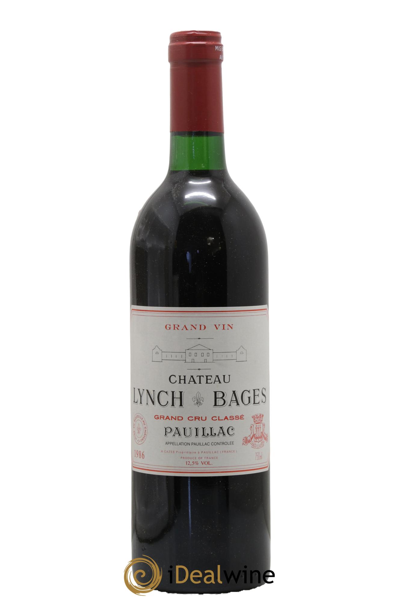 Château Lynch Bages 5ème Grand Cru Classé 1986 - Lot de 1 bouteille - 0