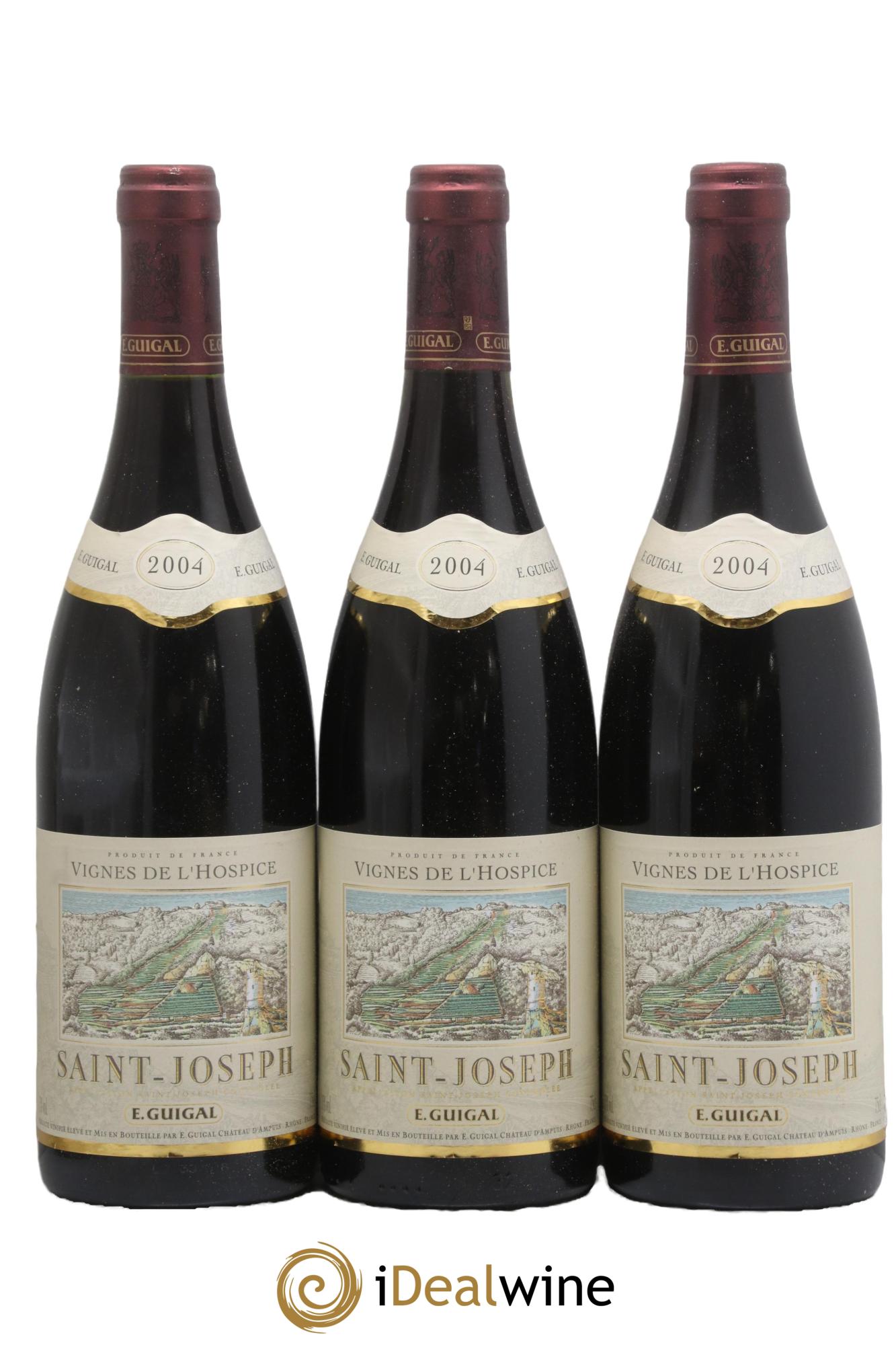 Saint-Joseph Vignes de l'Hospice Guigal 2004 - Lot de 3 bouteilles - 0