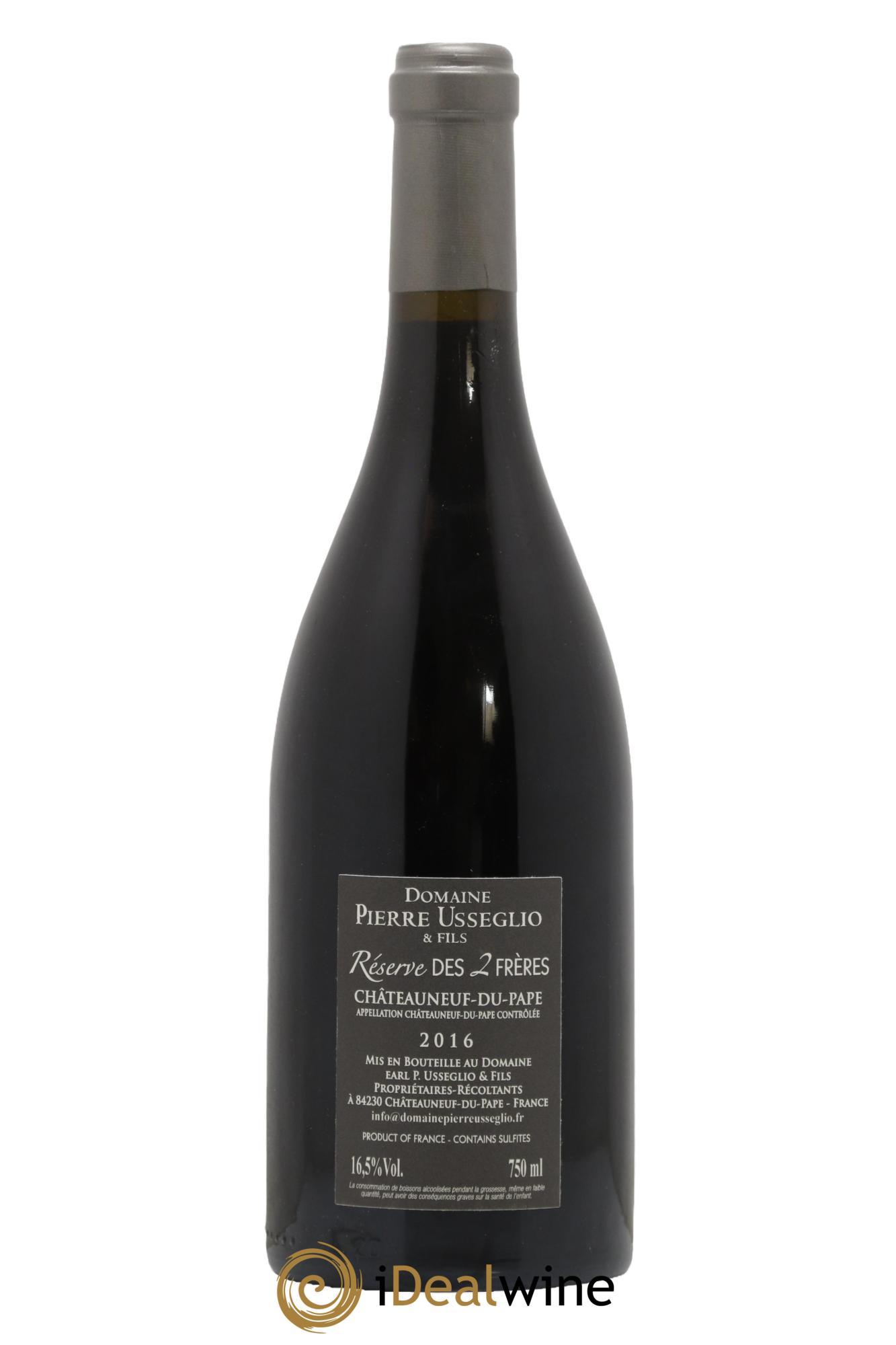 Châteauneuf-du-Pape Réserve des 2 frères Pierre Usseglio & Fils 2016 - Lot de 1 bouteille - 1