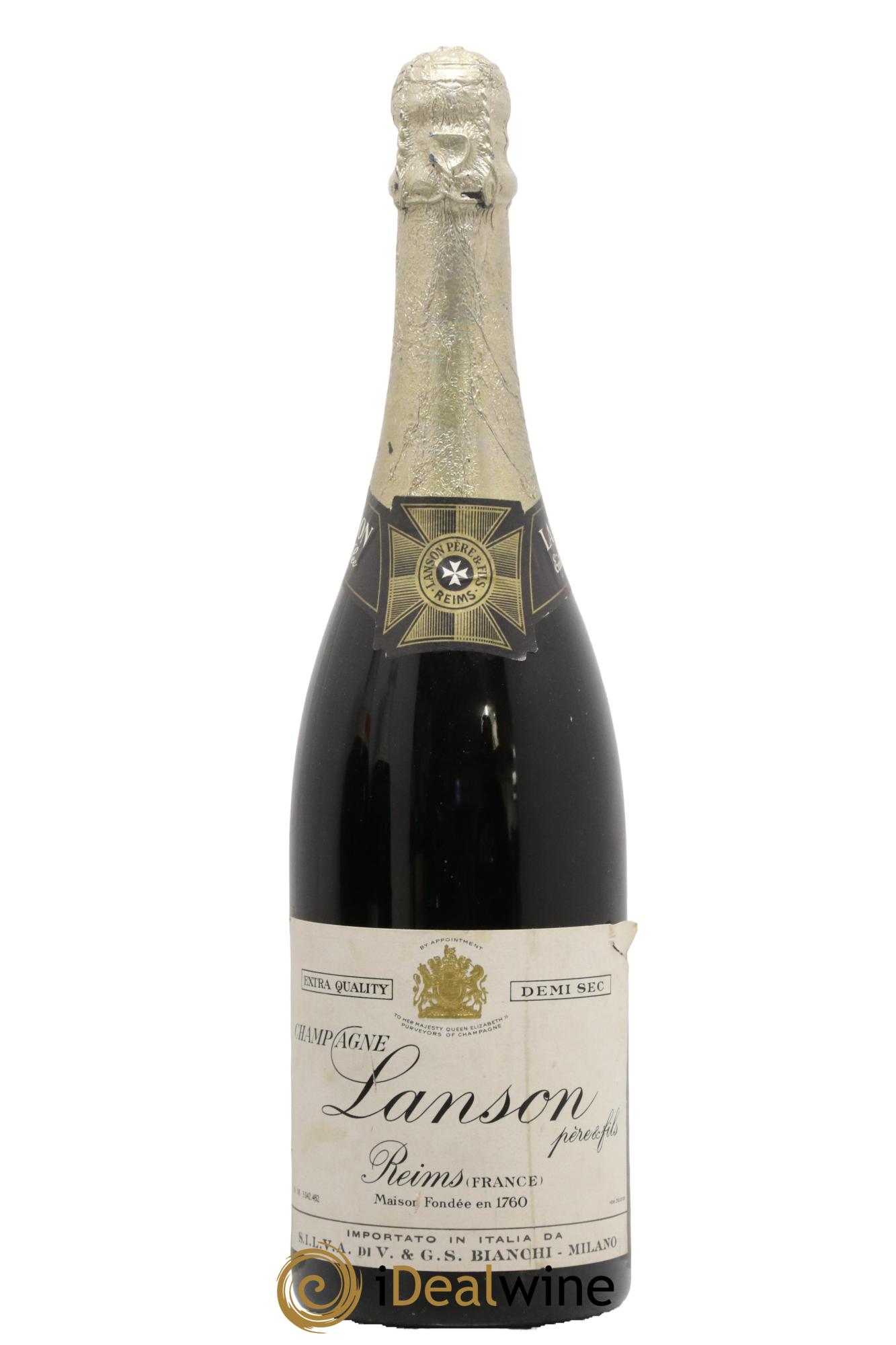 Champagne Demi-sec Lanson - Lot de 1 bouteille - 0