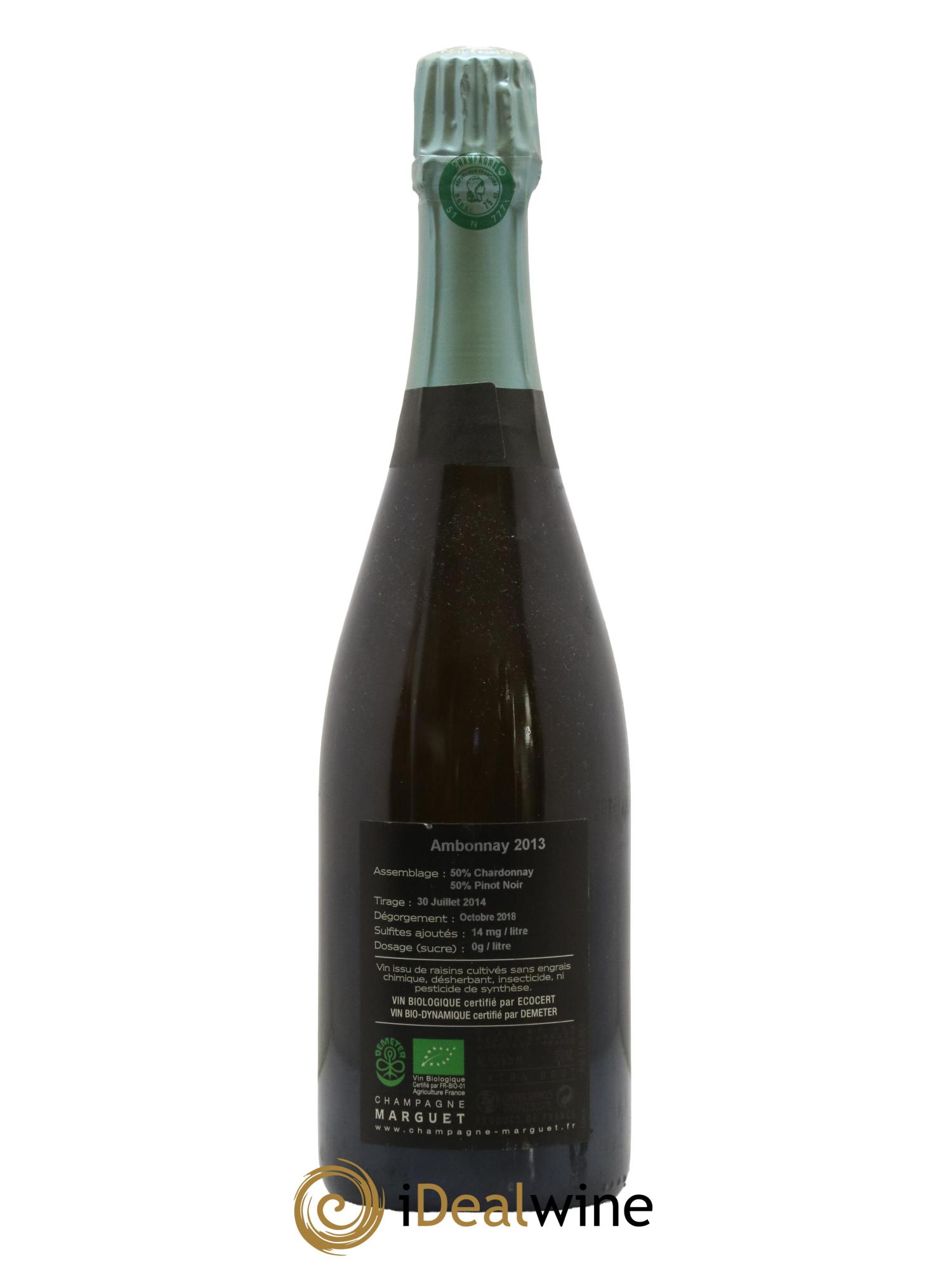 Ambonnay Grand Cru Extra-Brut Marguet 2013 - Lot de 1 bouteille - 1