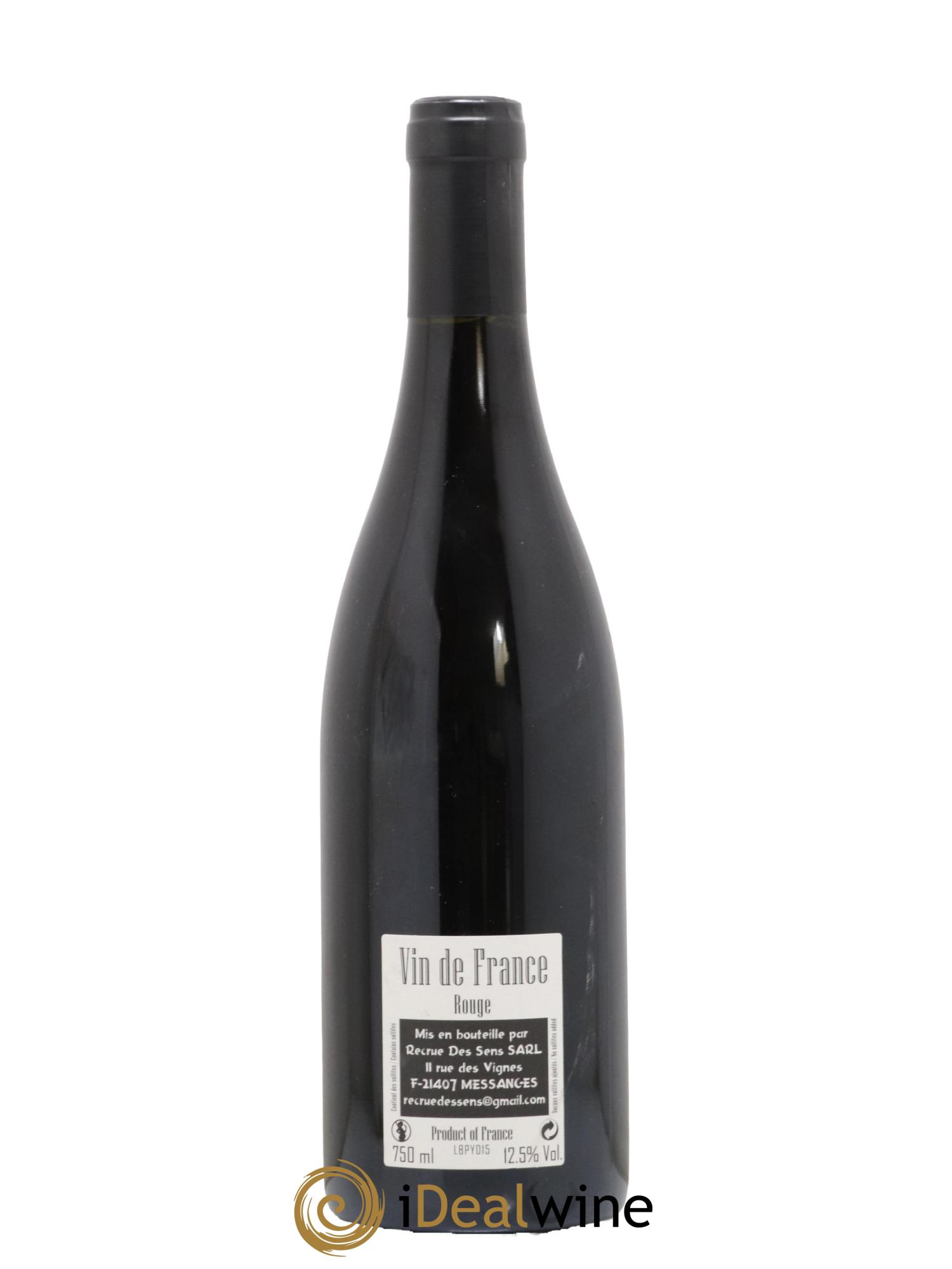 Vin de France Black Pinot Yann Durieux - Recrue des Sens 2015 - Lot de 1 bouteille - 1