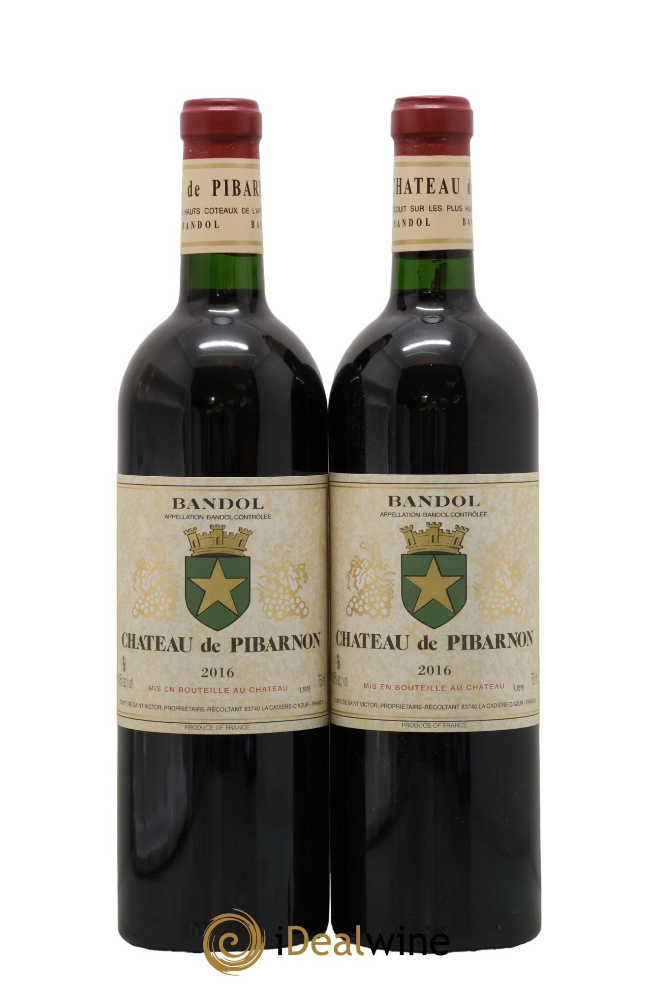 Bandol Château de Pibarnon Comte de Saint-Victor 2016 - Lot of 2 bottles - 0