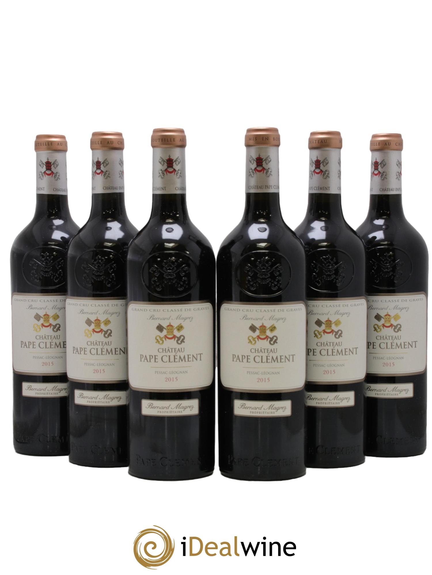 Château Pape Clément Cru Classé de Graves 2015 - Lot de 6 bouteilles - 0