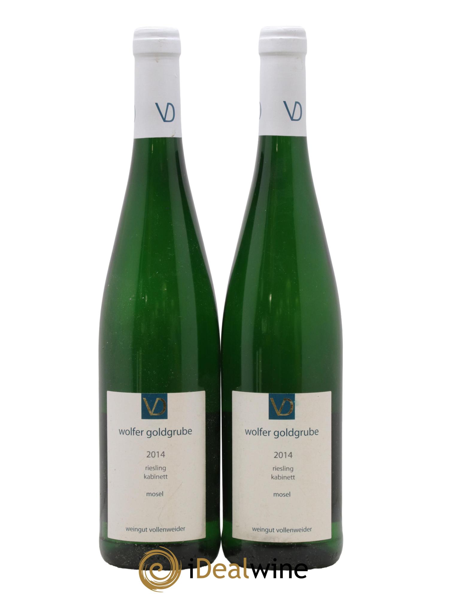 Allemagne Mosel-Saar Wolfer Goldgrube Riesling Kabinett Vollenweider 2014 - Lotto di 2 bottiglie - 0