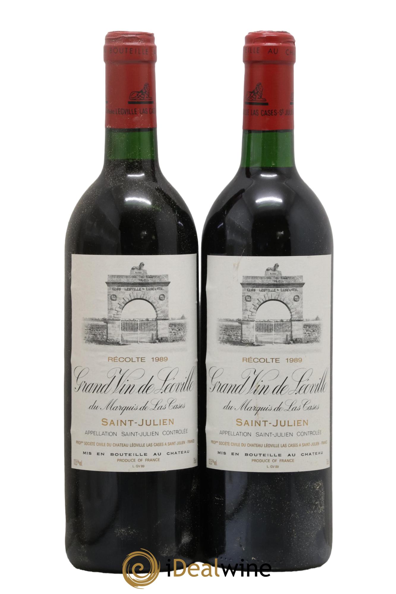 Château Léoville Las Cases 2ème Grand Cru Classé 1989 - Lot of 2 bottles - 0