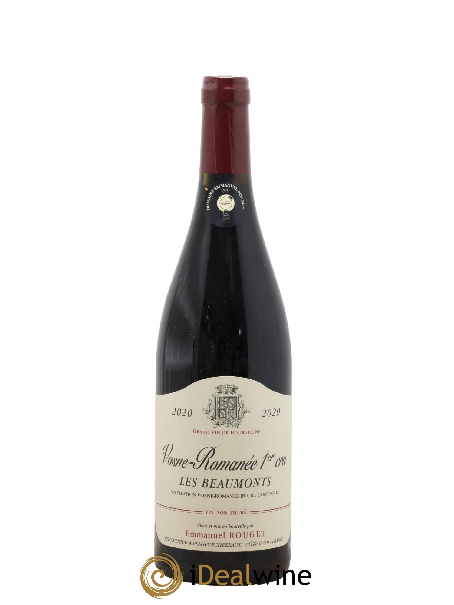 Vosne-Romanée 1er Cru Les Beaumonts Emmanuel Rouget 2020 - Lot of 1 bottle - 0