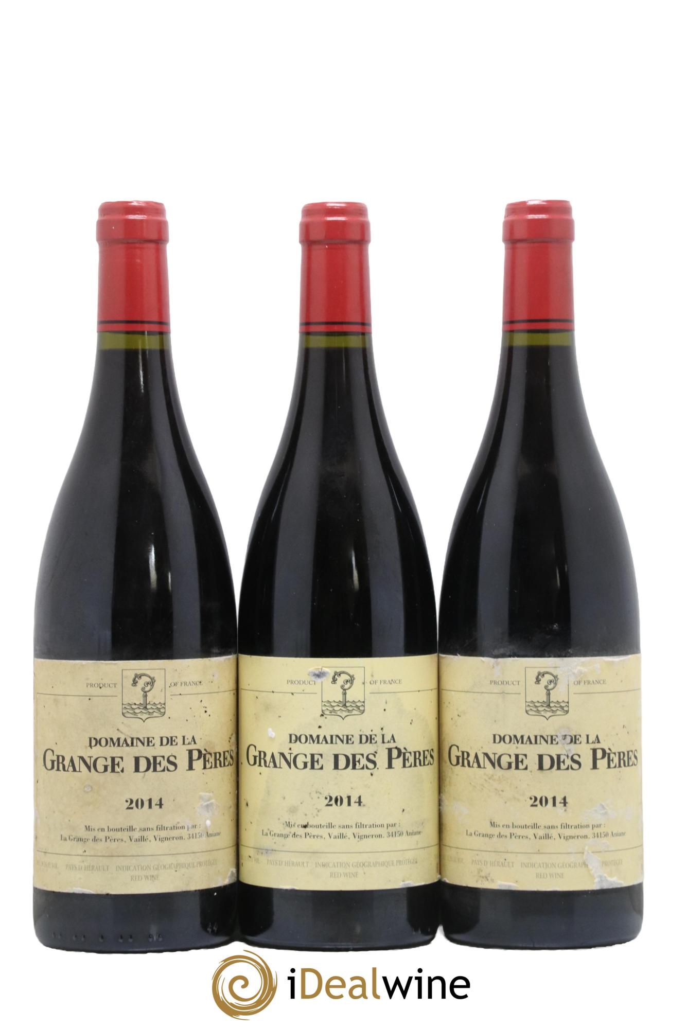 Pays d'Hérault Grange des Pères Laurent Vaillé 2014 - Lot de 3 bouteilles - 0