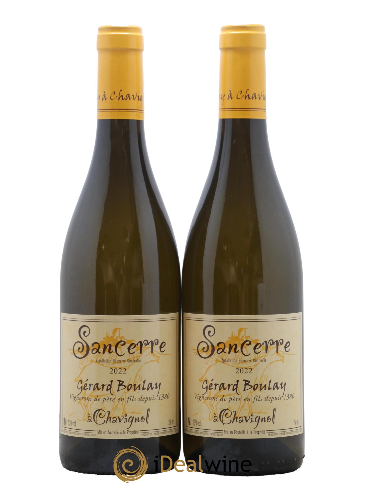Sancerre Gérard Boulay 2022 - Lot de 2 bouteilles - 0