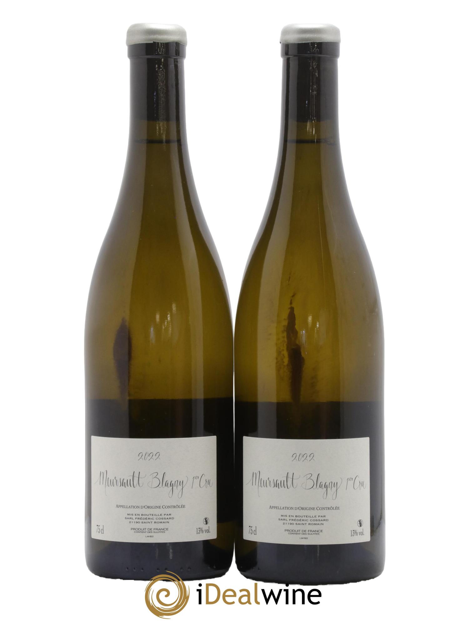 Meursault 1er Cru Blagny Fraté Frédéric Cossard 2022 - Lot de 2 bouteilles - 1