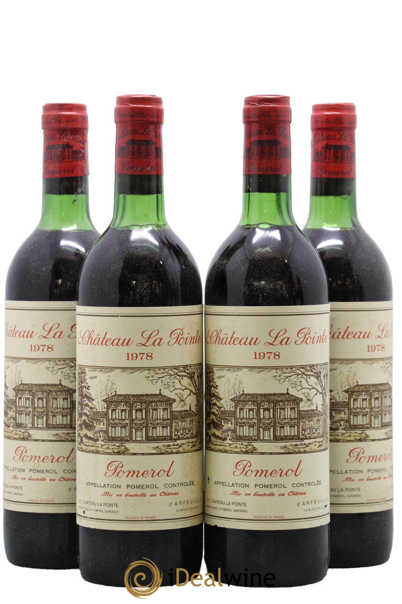 Château la Pointe 1978 - Lot de 4 bouteilles - 0