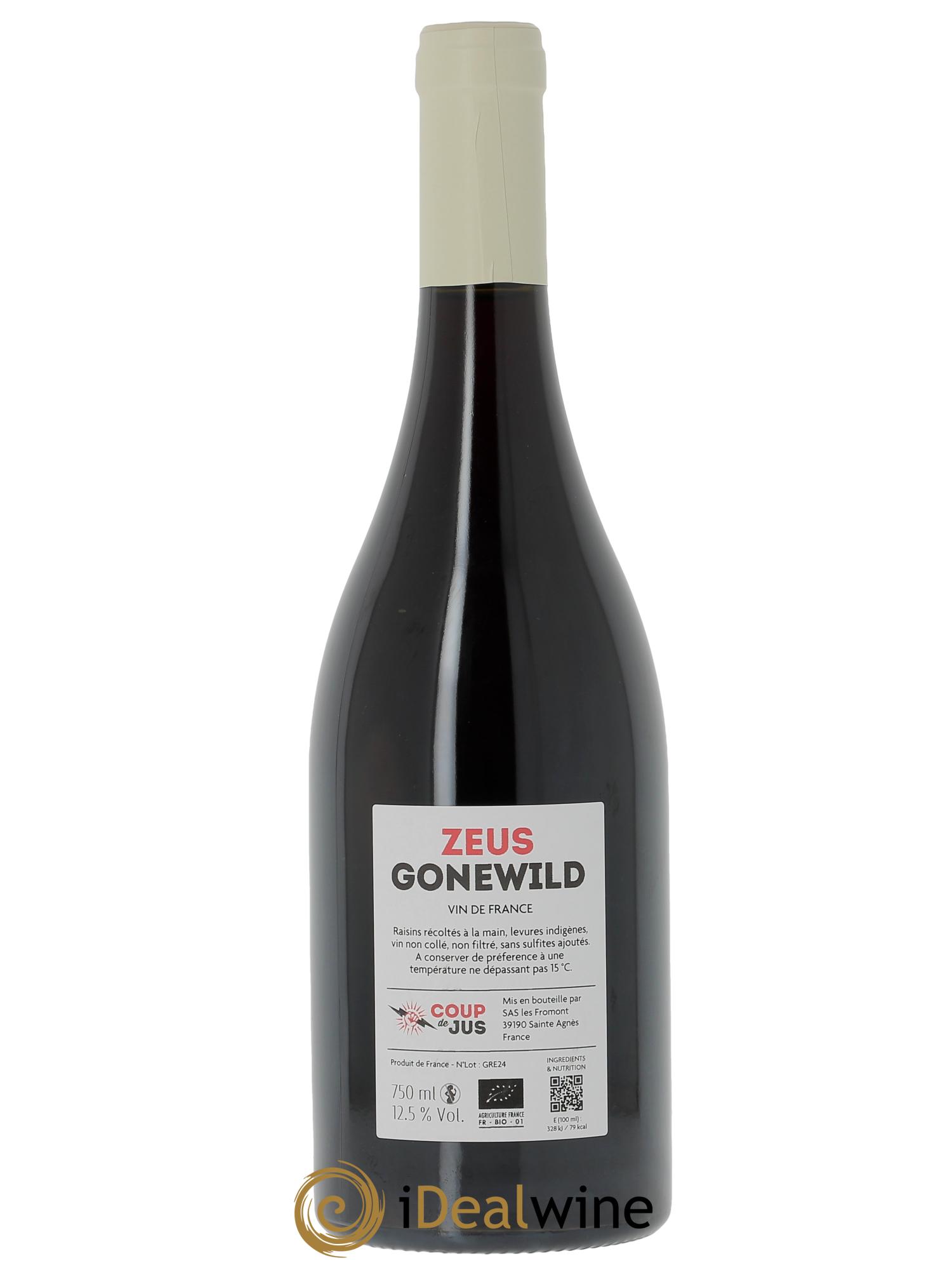 Vin de France Coup de Jus Zeus Gonewild Marnes Blanches (Domaine des) 2024 - Lot of 1 bottle - 3