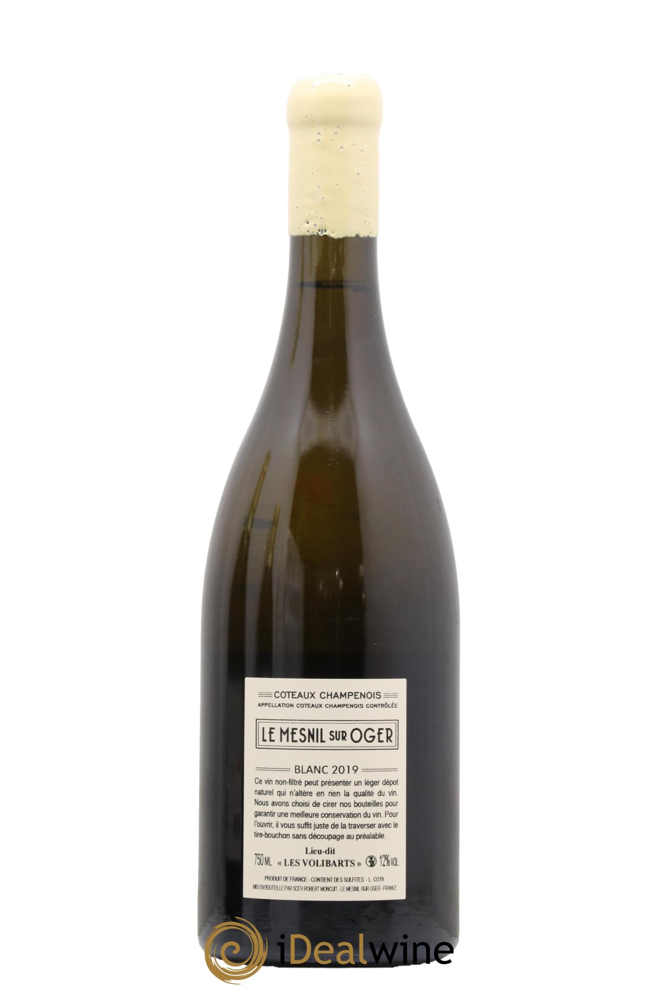 Coteaux Champenois Les Volibarts Robert Moncuit 2019 - Lot de 1 bouteille - 1