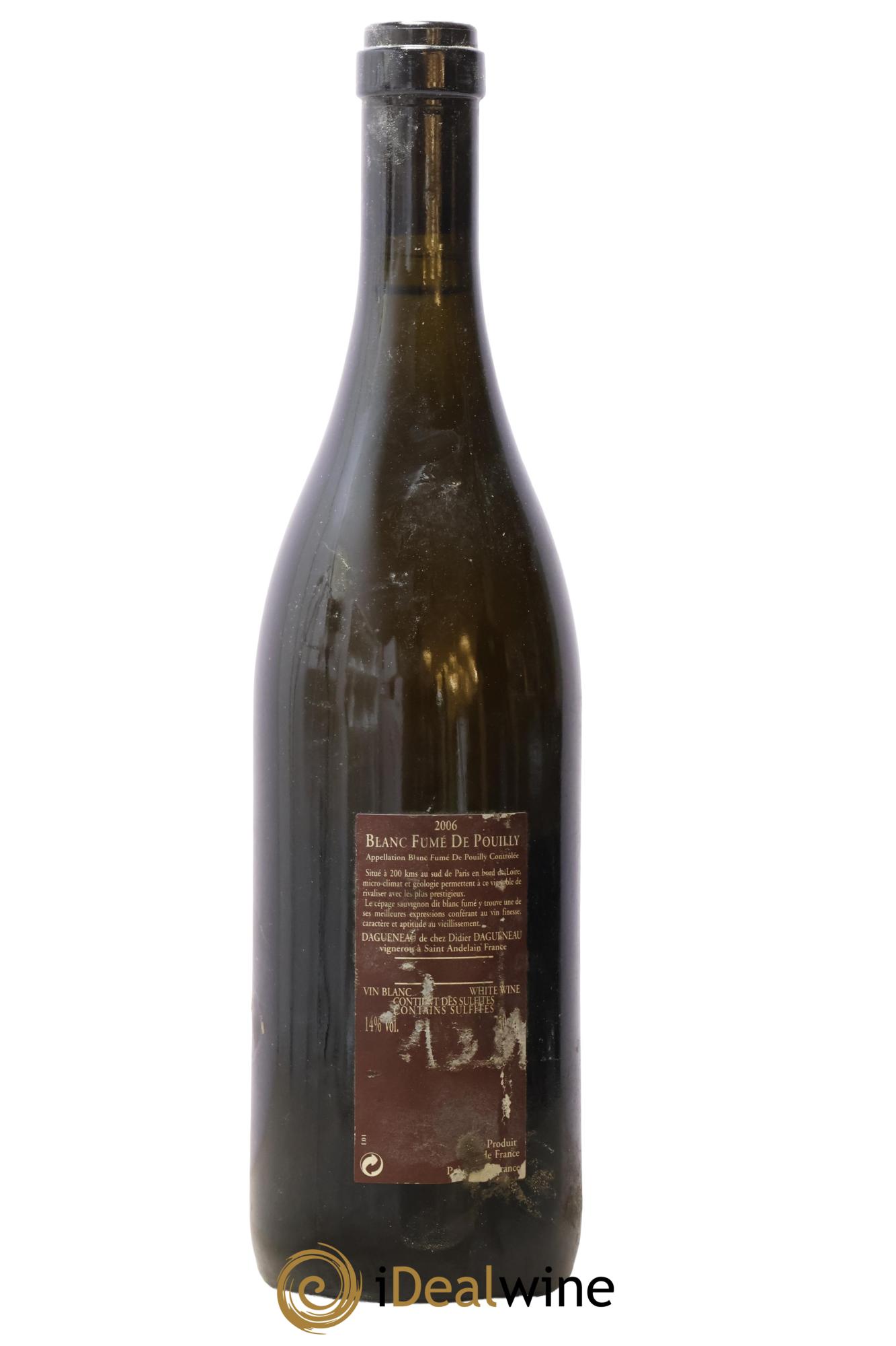 Vin de France (anciennement Pouilly-Fumé) Pur Sang Dagueneau (Domaine Didier - Louis-Benjamin) 2006 - Lot de 1 bouteille - 1
