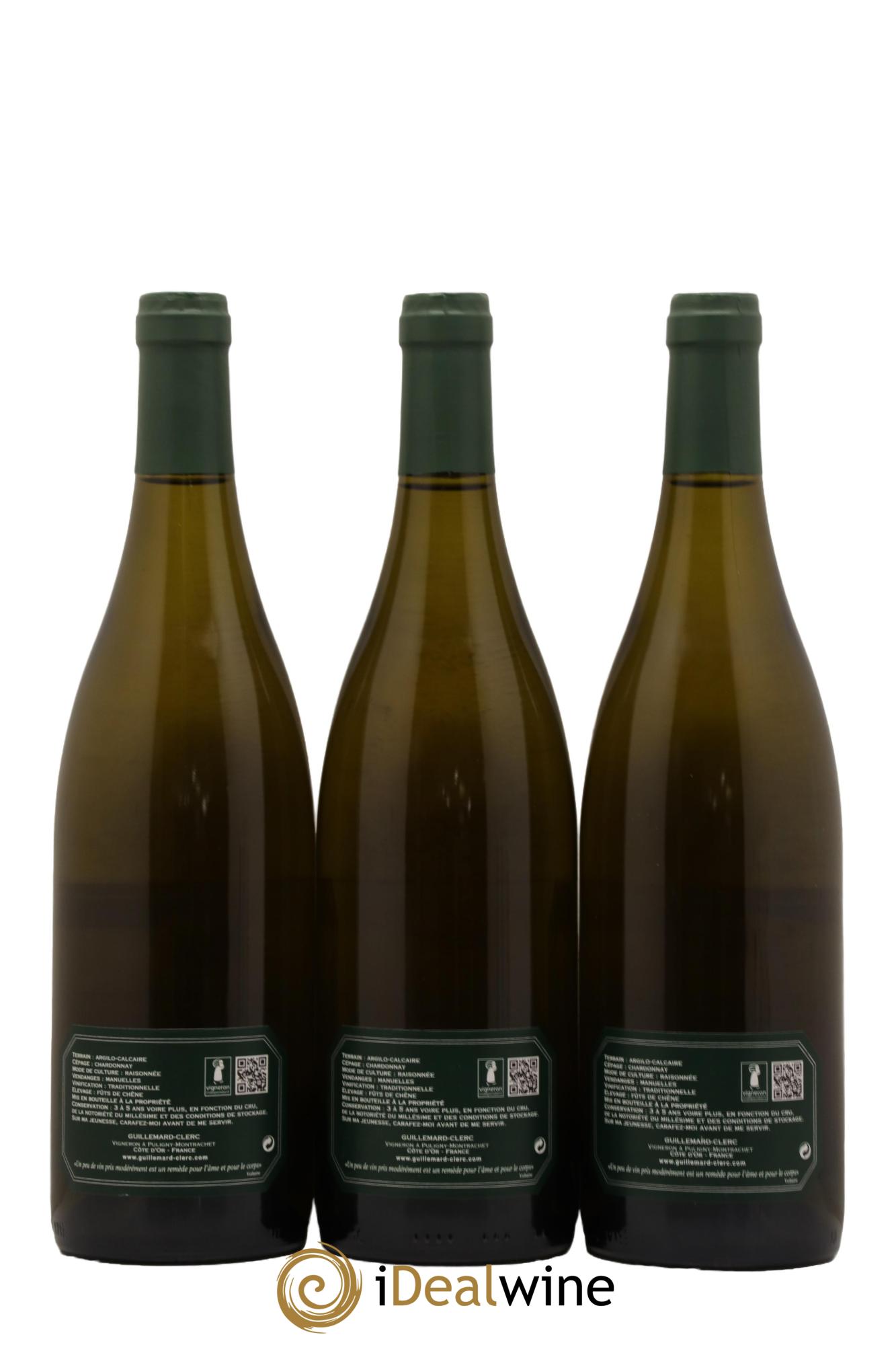 Bienvenues-Bâtard-Montrachet Grand Cru Guillemard Clerc 2018 - Lot de 3 bouteilles - 1