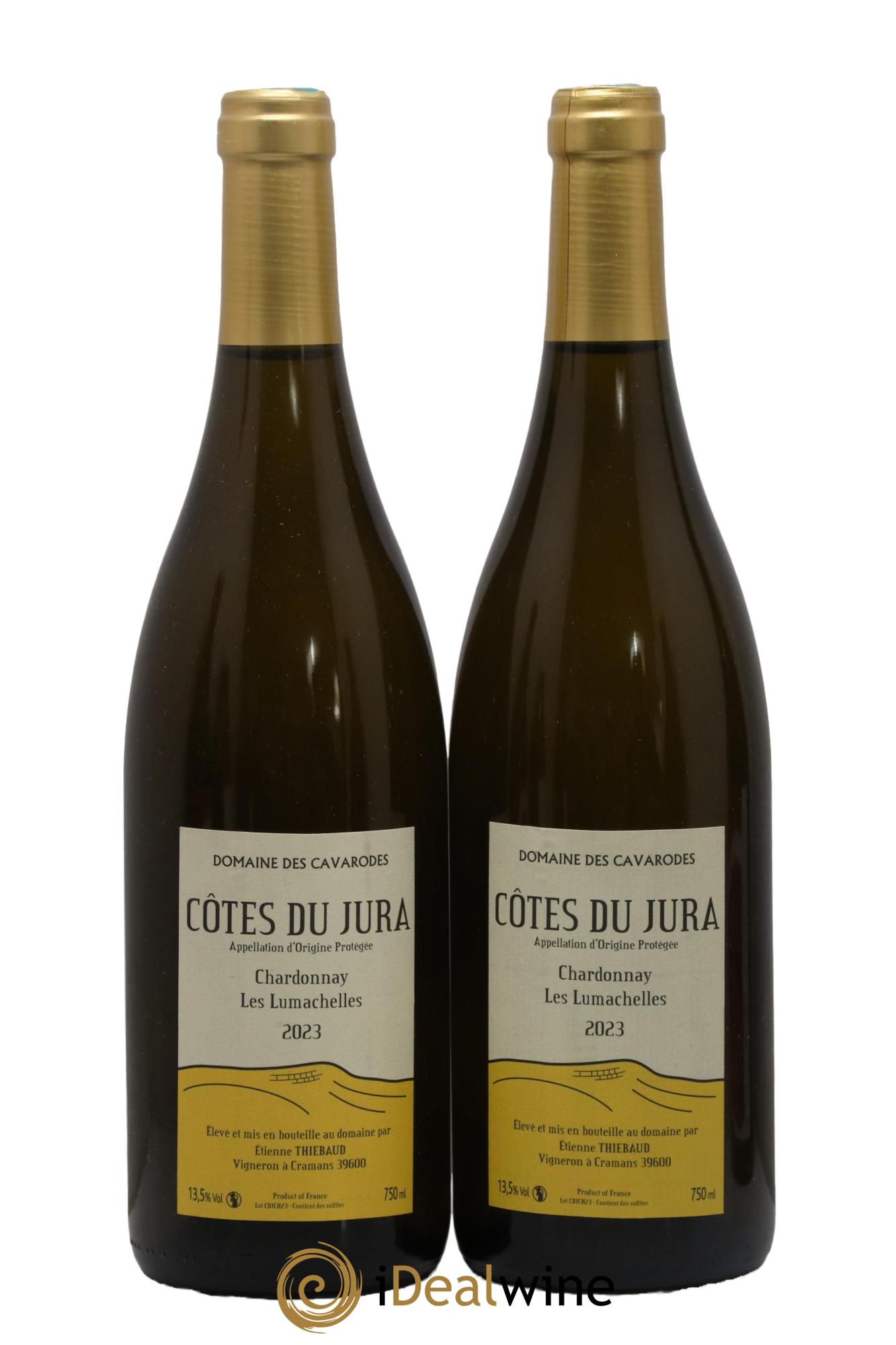 Côtes du Jura Chardonnay Les Lumachelles Cavarodes (Domaine des) - Etienne Thiébaud 2023 - Lot de 2 bouteilles - 0