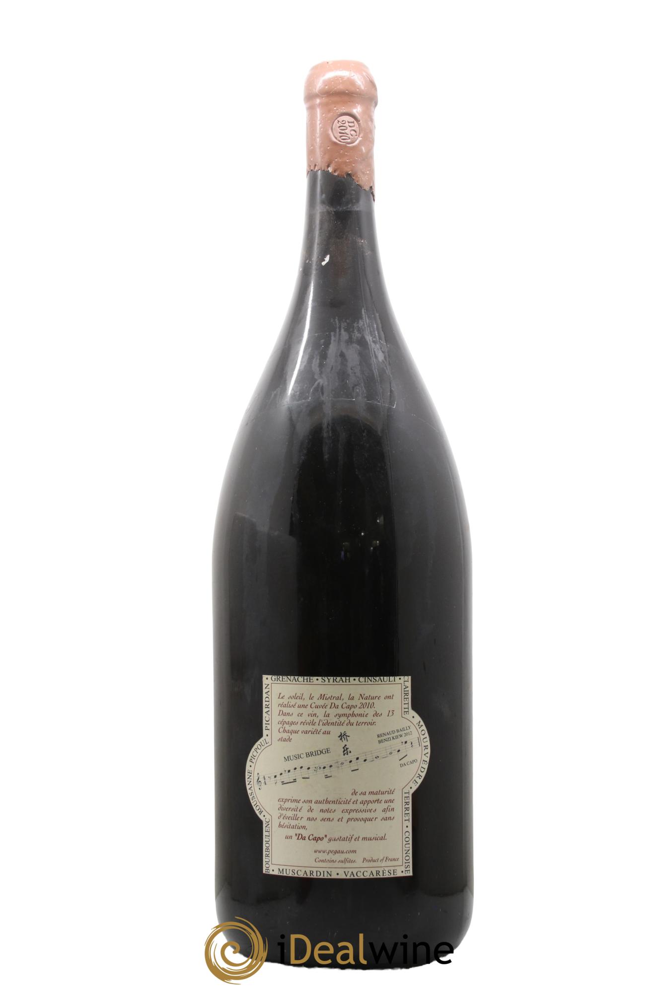 Châteauneuf-du-Pape Domaine du Pégau Cuvée Da Capo Paul et Laurence Féraud 2010 - Lot of 1 Methuselah - 1